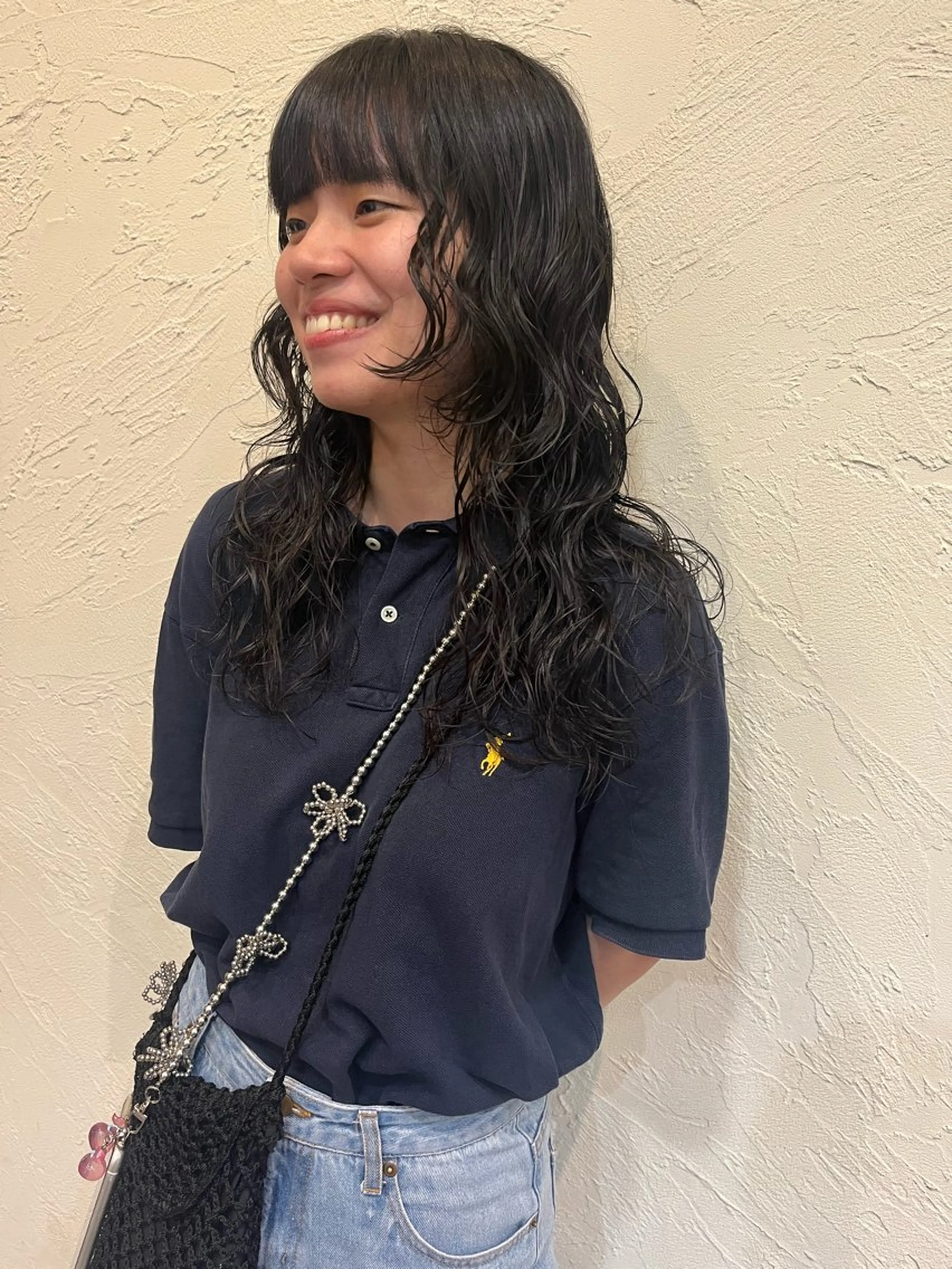 ロング パーマ ロング 松野 心音のヘアスタイル