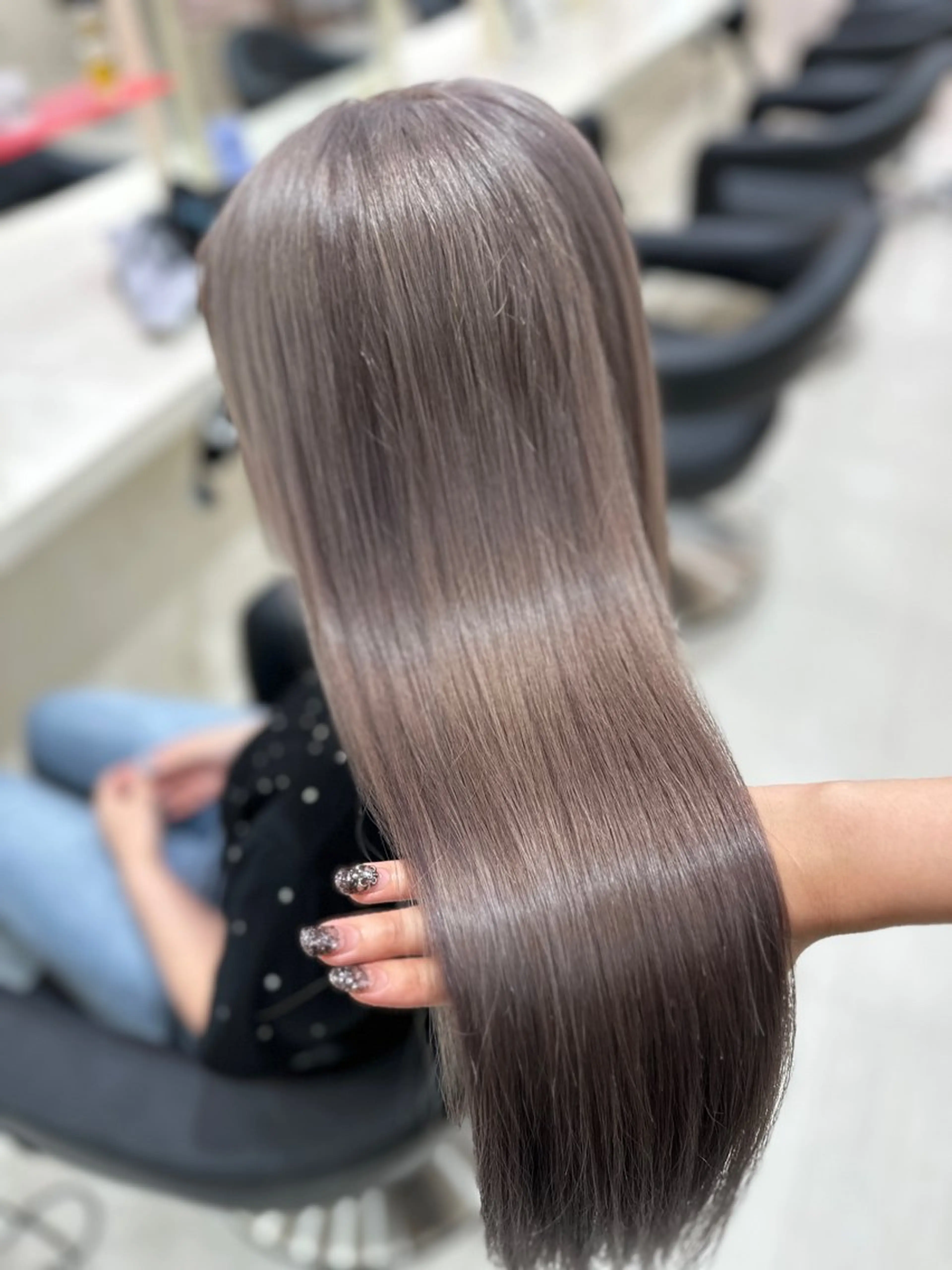 ロング ヘアカラー トリートメント 🎀淡めモテカラー WAKANA🎀のヘアスタイル