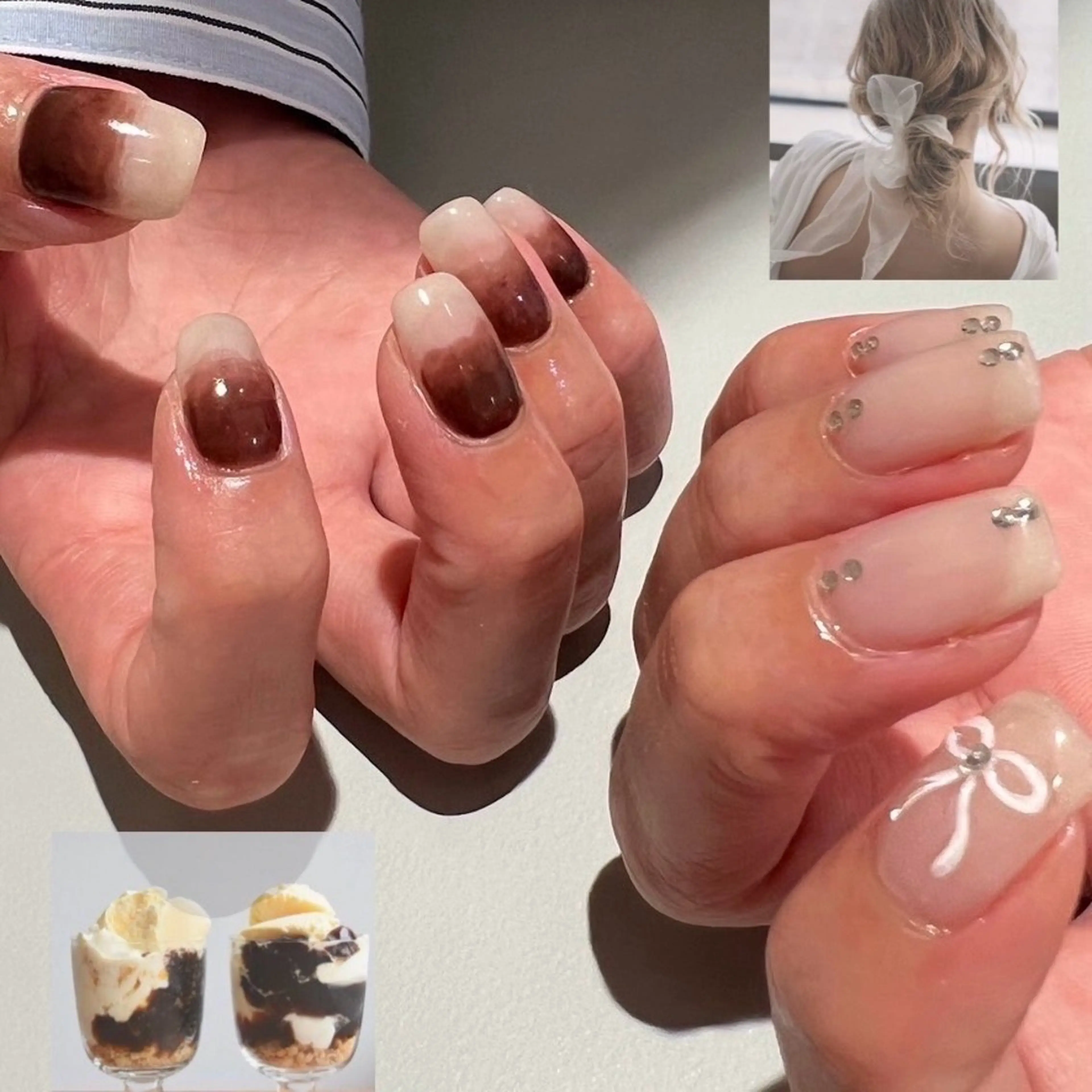ネイル ジェルネイル ガーリー 韓国ネイル マグネットネイル ミラーネイル ハンドネイル 個性派ニュアンス nuts nail所属・【池袋】nuts nail　なつみのネイルデザイン