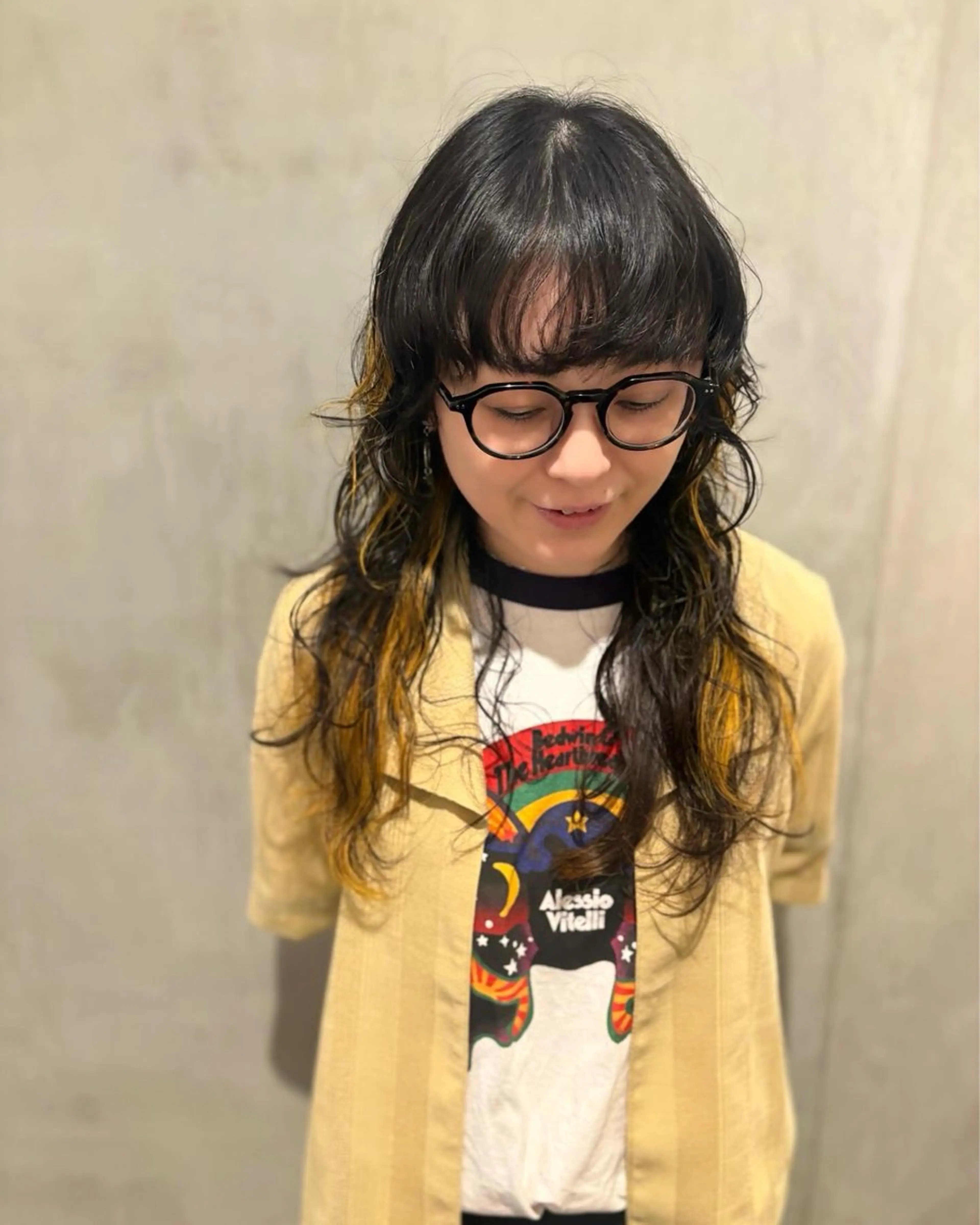 ロング カラー ヘアカラー トリートメント 優 作のヘアスタイル