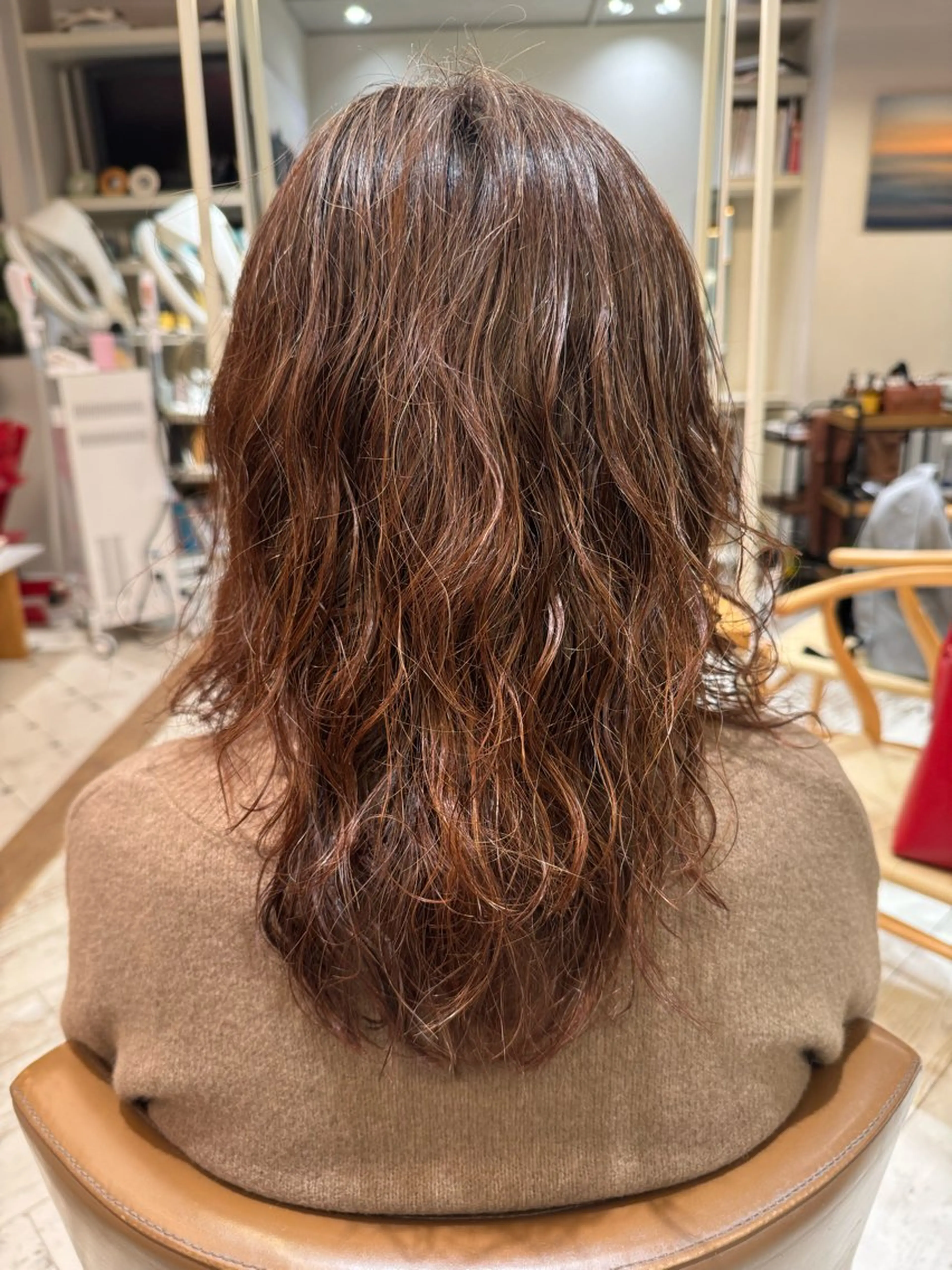 ミディアム パーマ ミディアムパーマ ✨ショートヘア ✨ロイのヘアスタイル