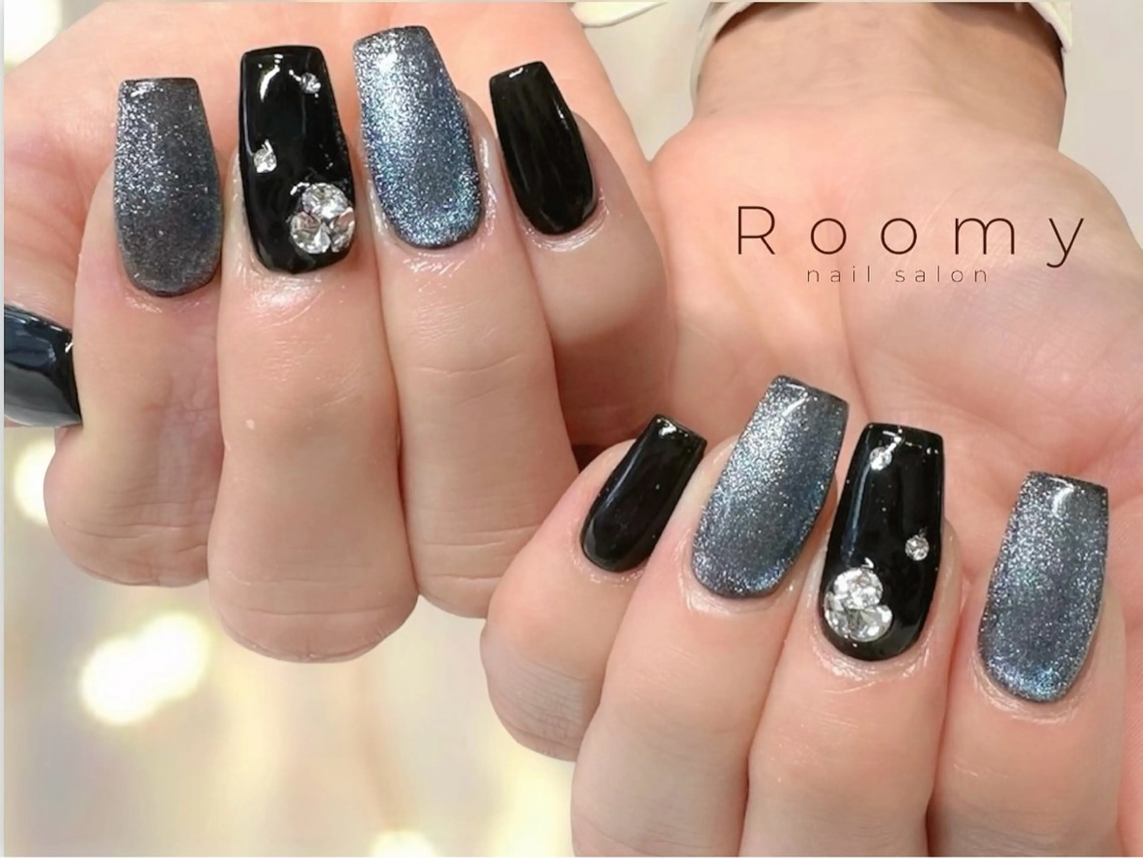 ネイル フットネイル ジェルネイル マグネットネイル パラジェル ハンドネイル nail salon Roomy 竹ノ塚所属・nail salon Roomy 竹ノ塚のネイルデザイン