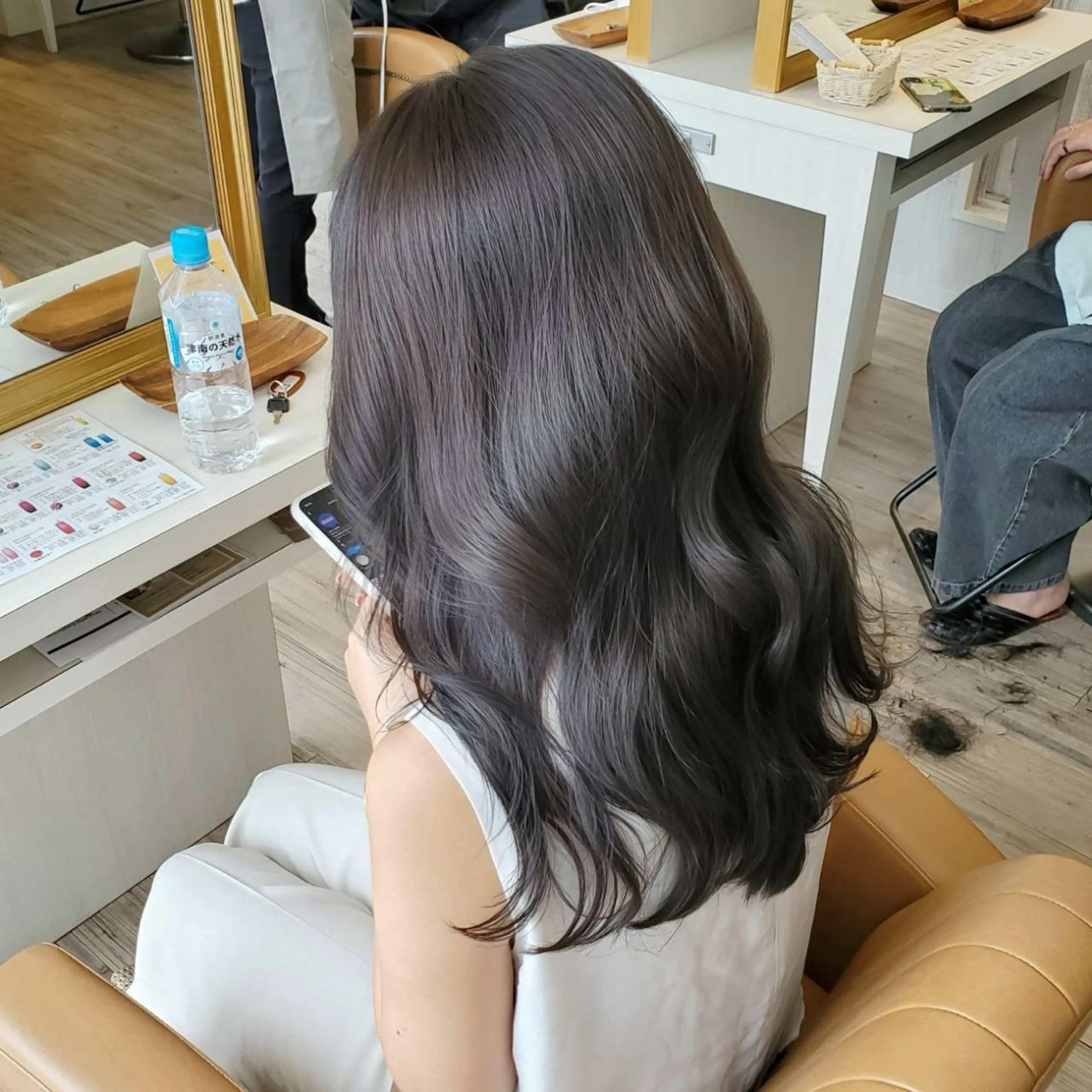 ロング カラー ヘアカラー トリートメント 艶髪✖️透明感/ 暗髪🩶/AOIのヘアスタイル