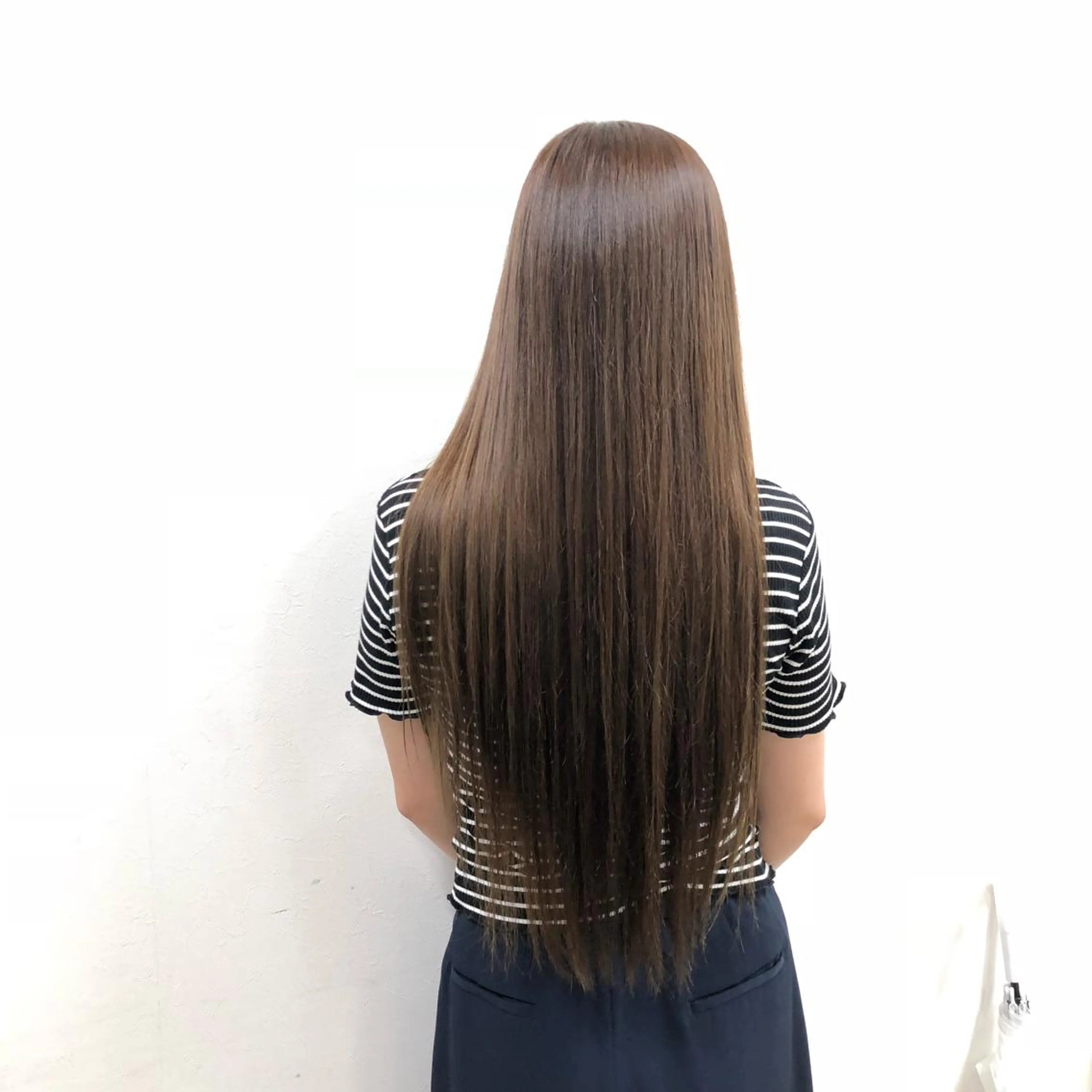 ロング カラー カット 縮毛矯正 トリートメント hisano / ハイトーン・透明感のヘアスタイル