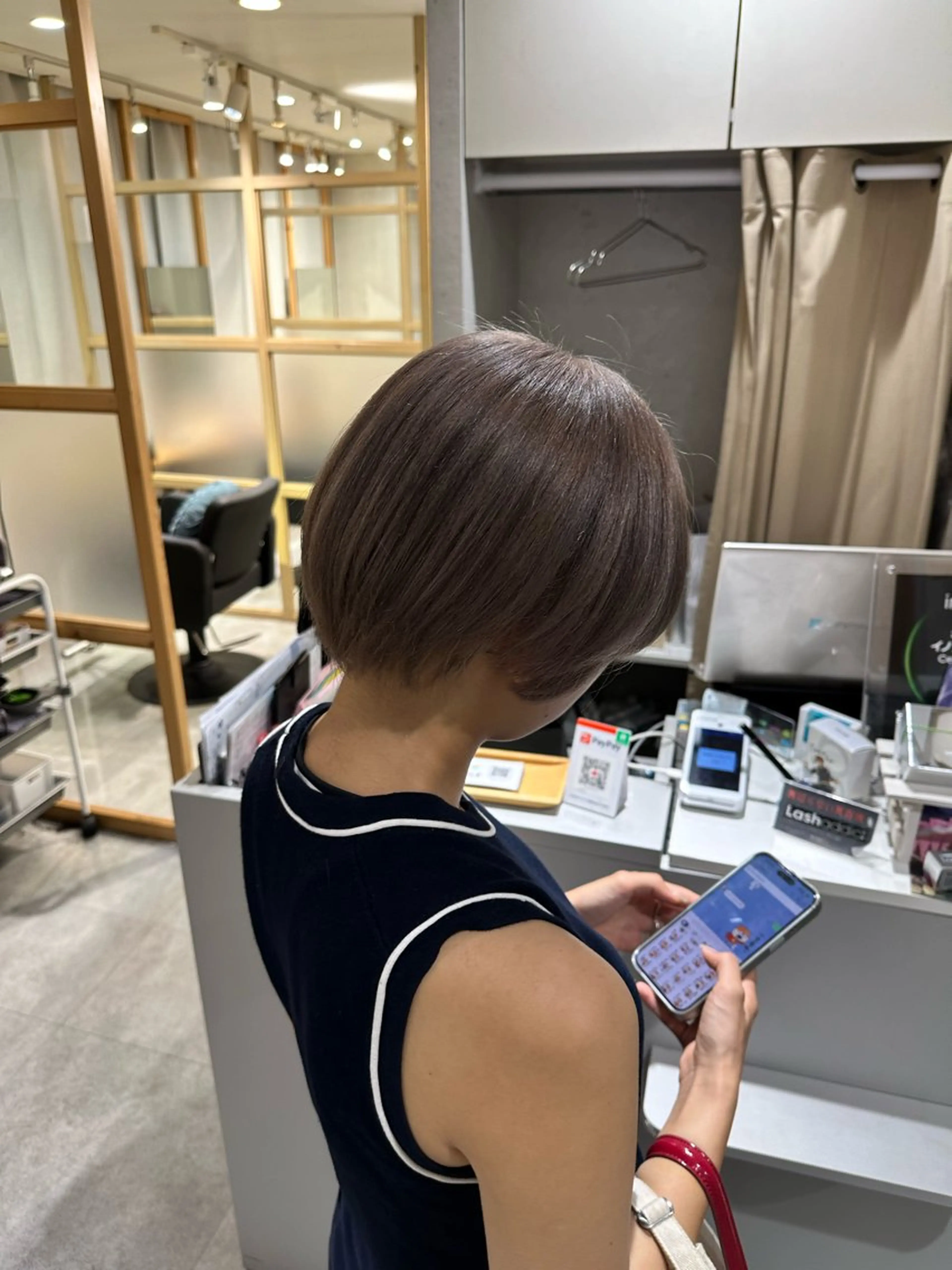 ミディアム カラー カット ヘアカラー トリートメント JOS所属・上野髪質改善サロン ✂︎touiのヘアスタイル