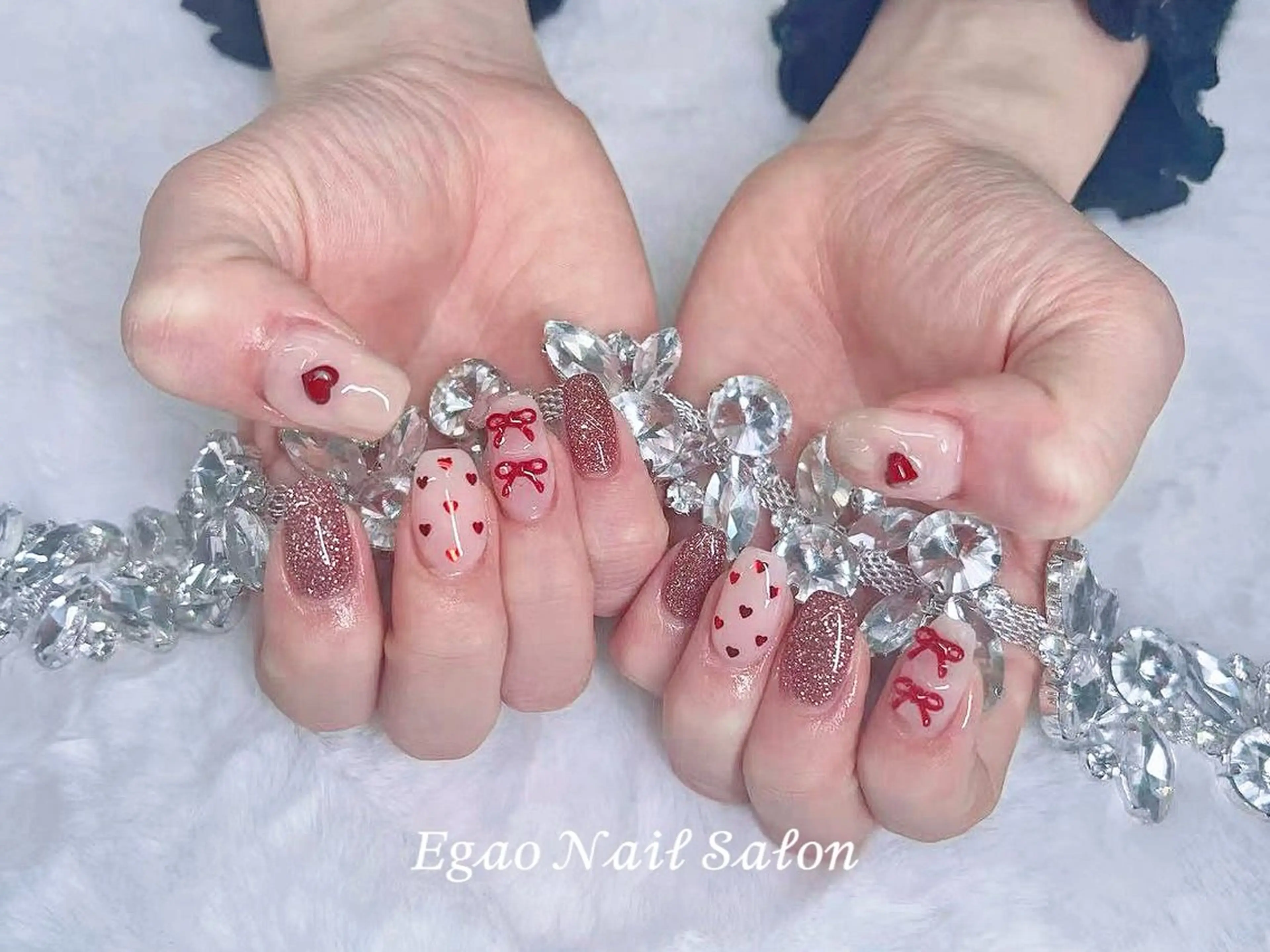ネイル アートネイル フットネイル フレンチネイル ジェルネイル 持ち込み ハンドネイル Egao Nail Salonのネイルデザイン