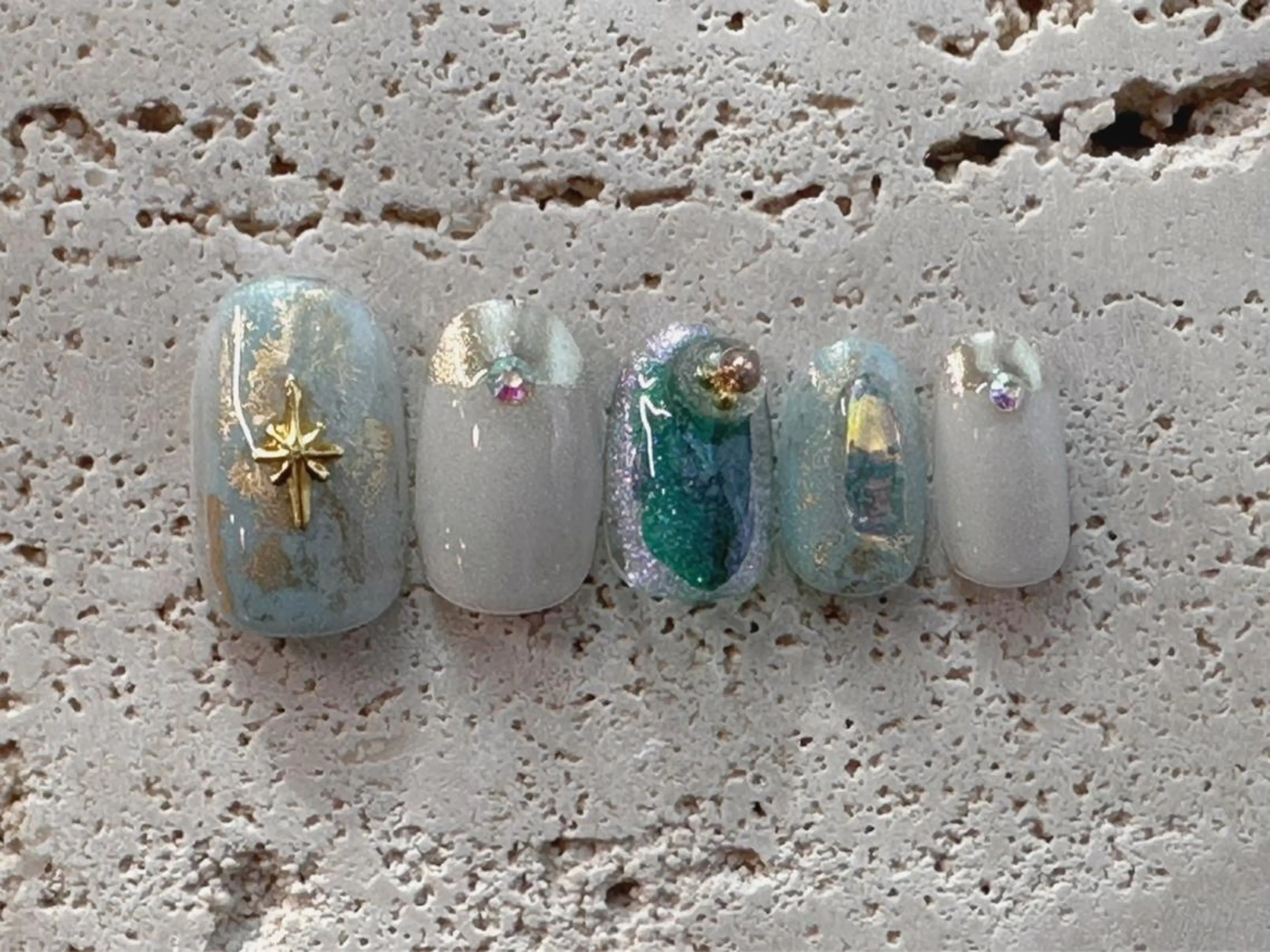 ネイル 氷ネイル・うるうるネイル ハンドネイル Nail Katoのネイルデザイン