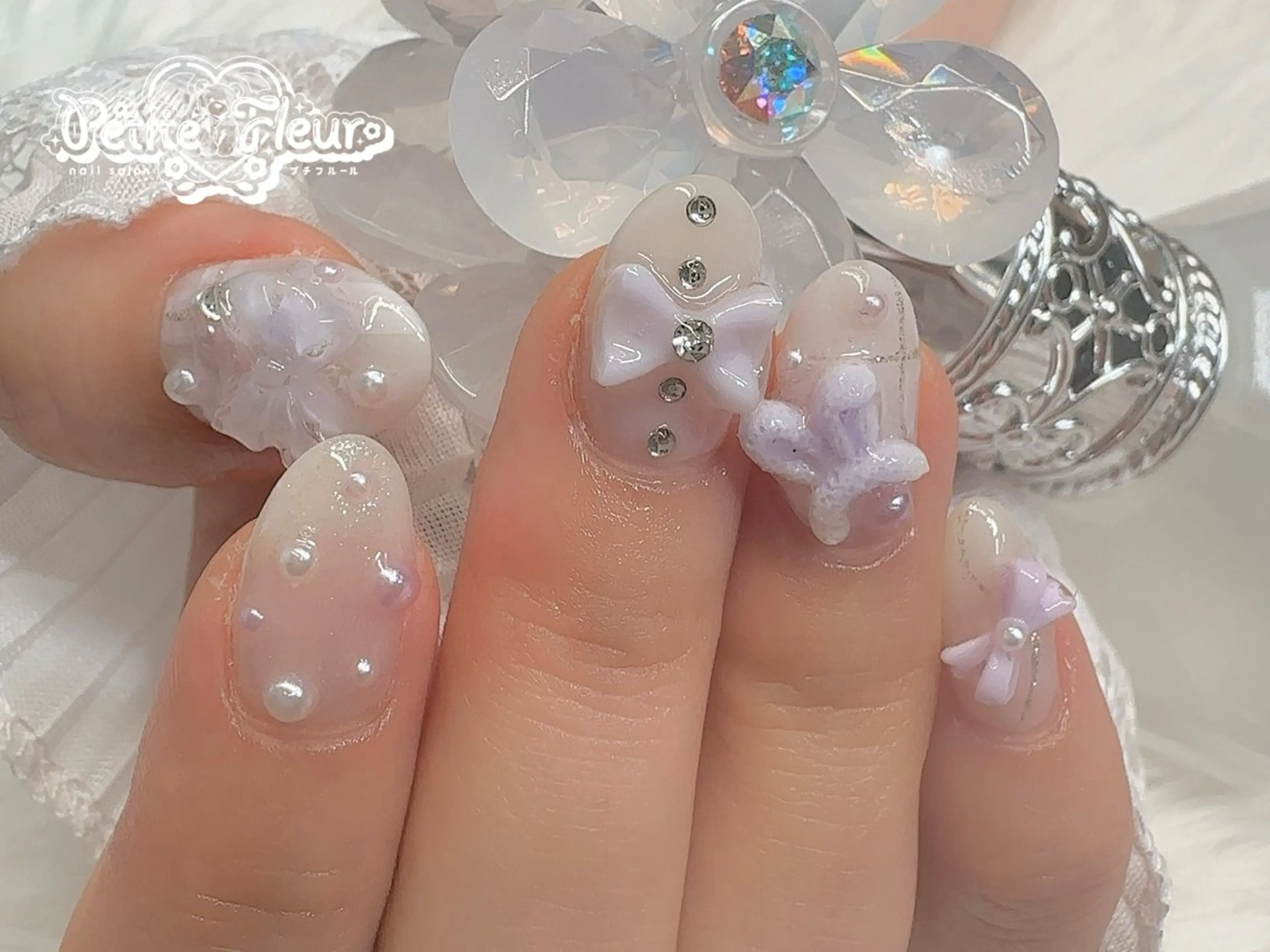 ネイル ハンドネイル ❁⃘*。Petite fleur❁⃘*りさのネイルデザイン