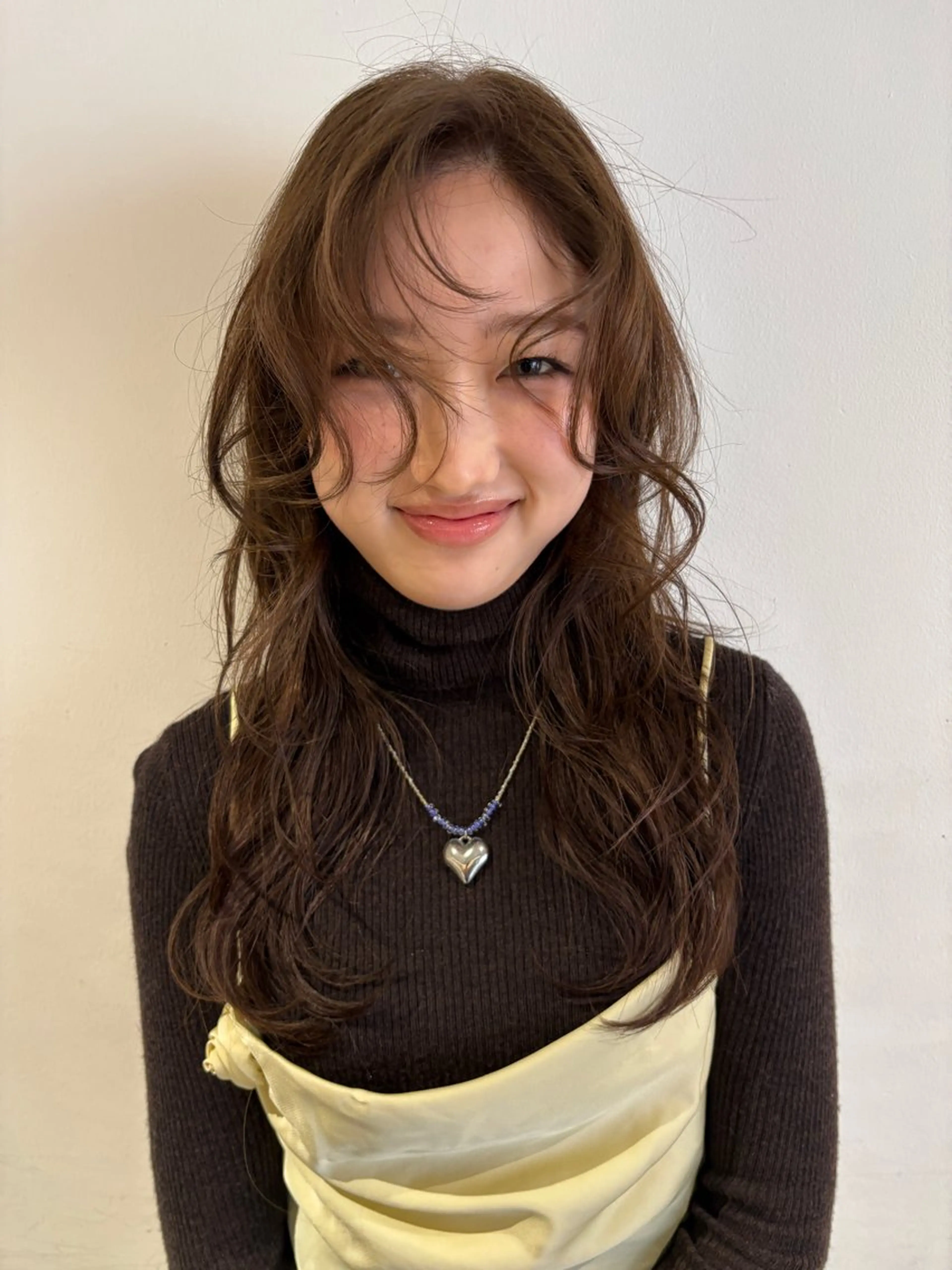 ミディアム レイヤーカット Yamamoto Hana/京都美容室のヘアスタイル