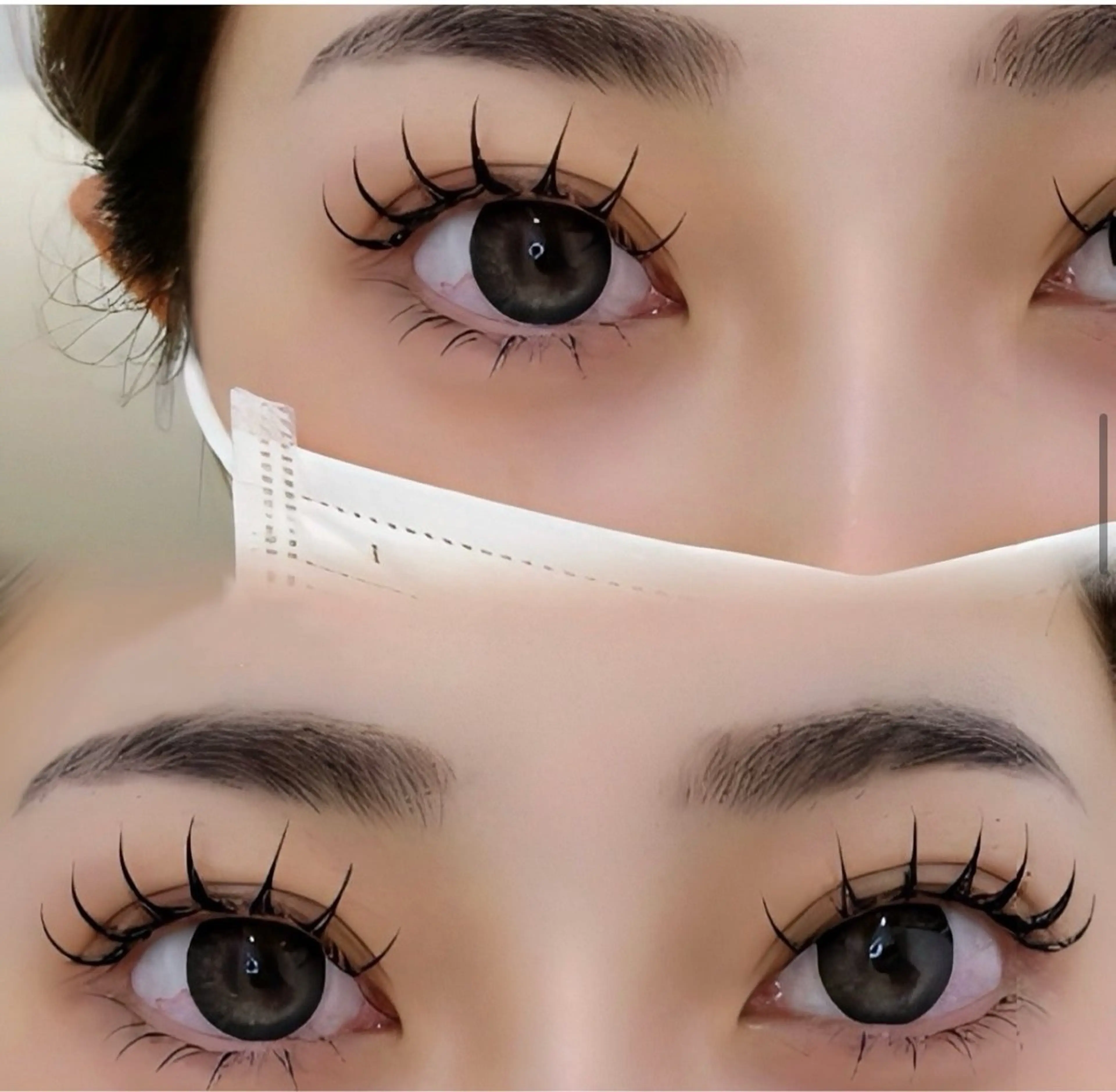 下まつげ　1本付け　10本の写真