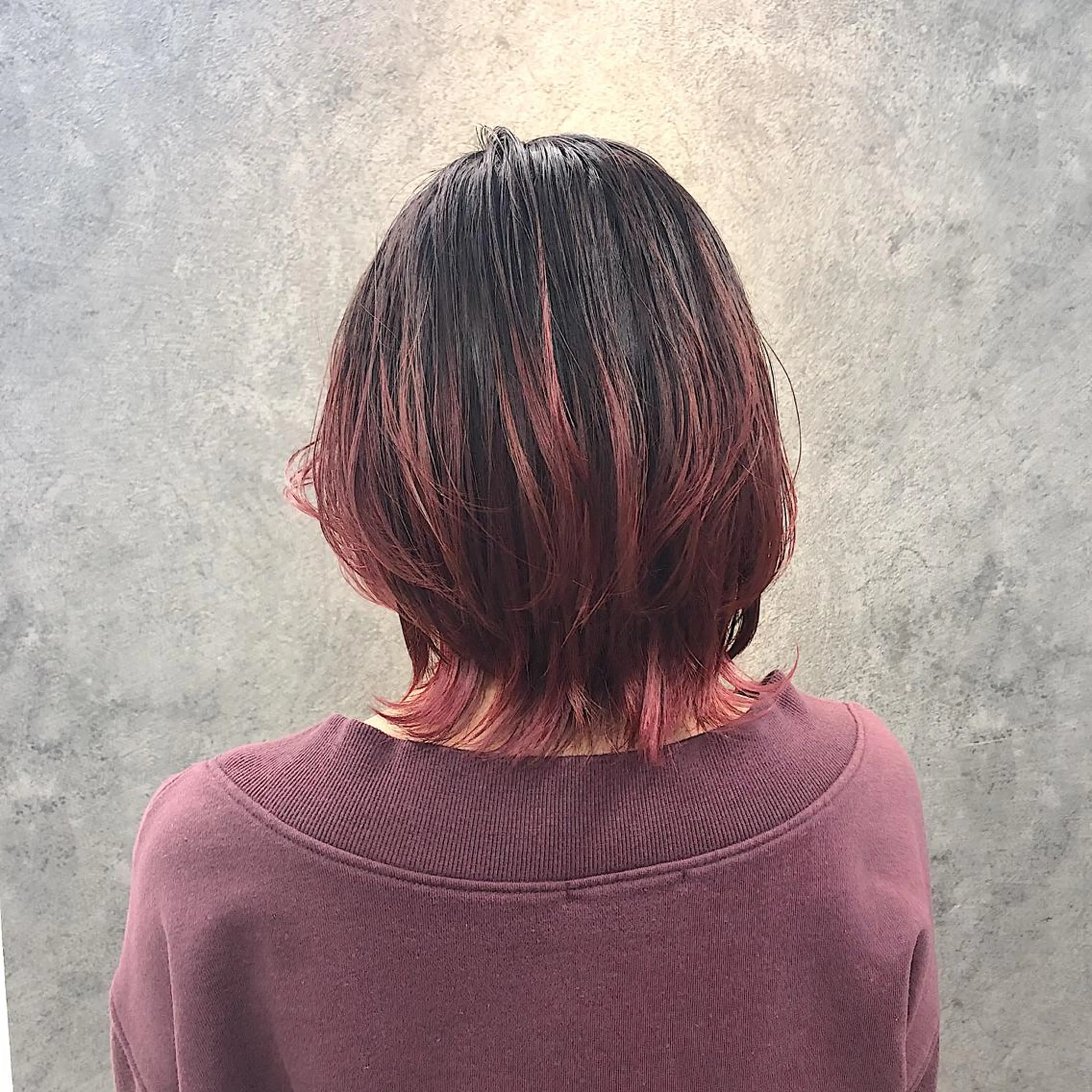 ミディアム ヘアカラー トリートメント 所渉/韓国レイヤー /ウルフカットのヘアスタイル