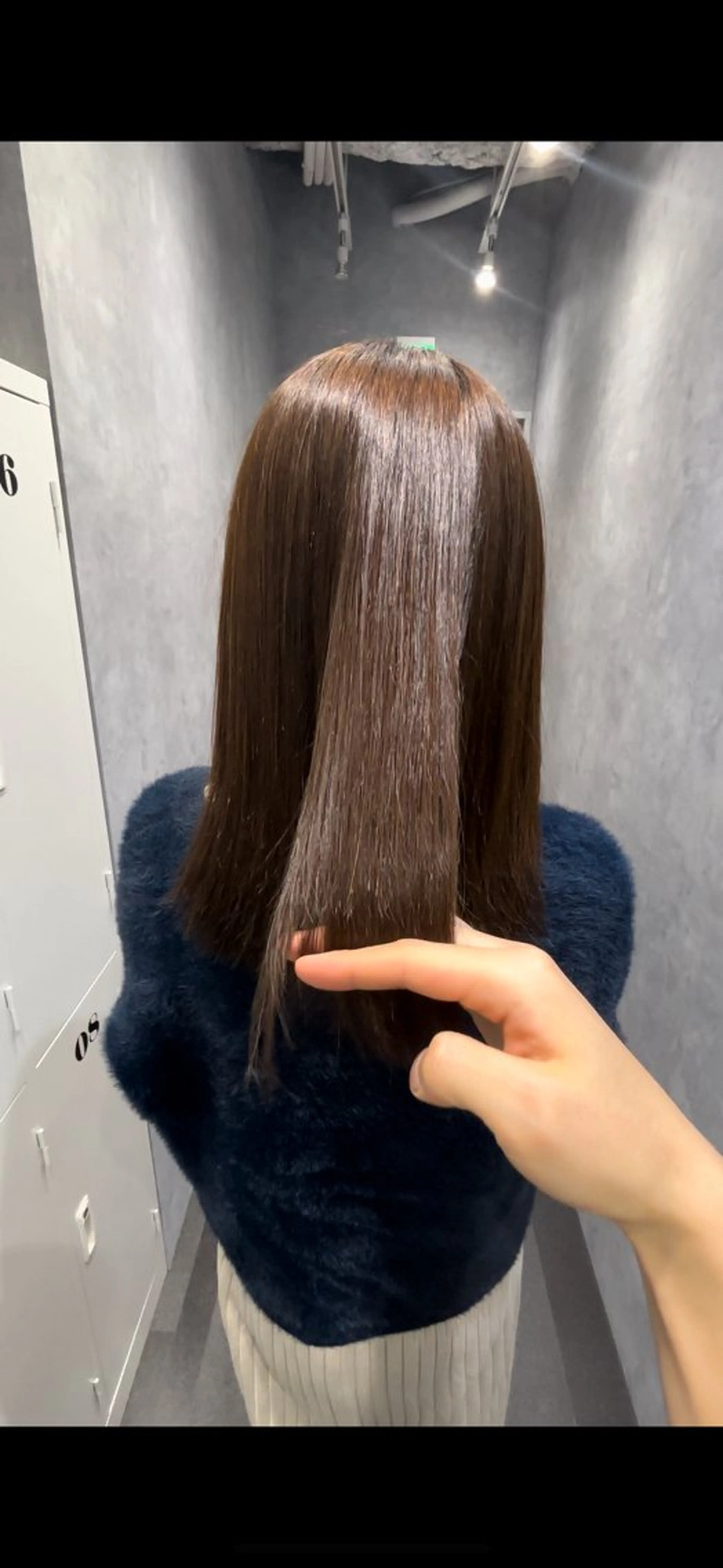 ロング カット 縮毛矯正 山田 瑛司のヘアスタイル