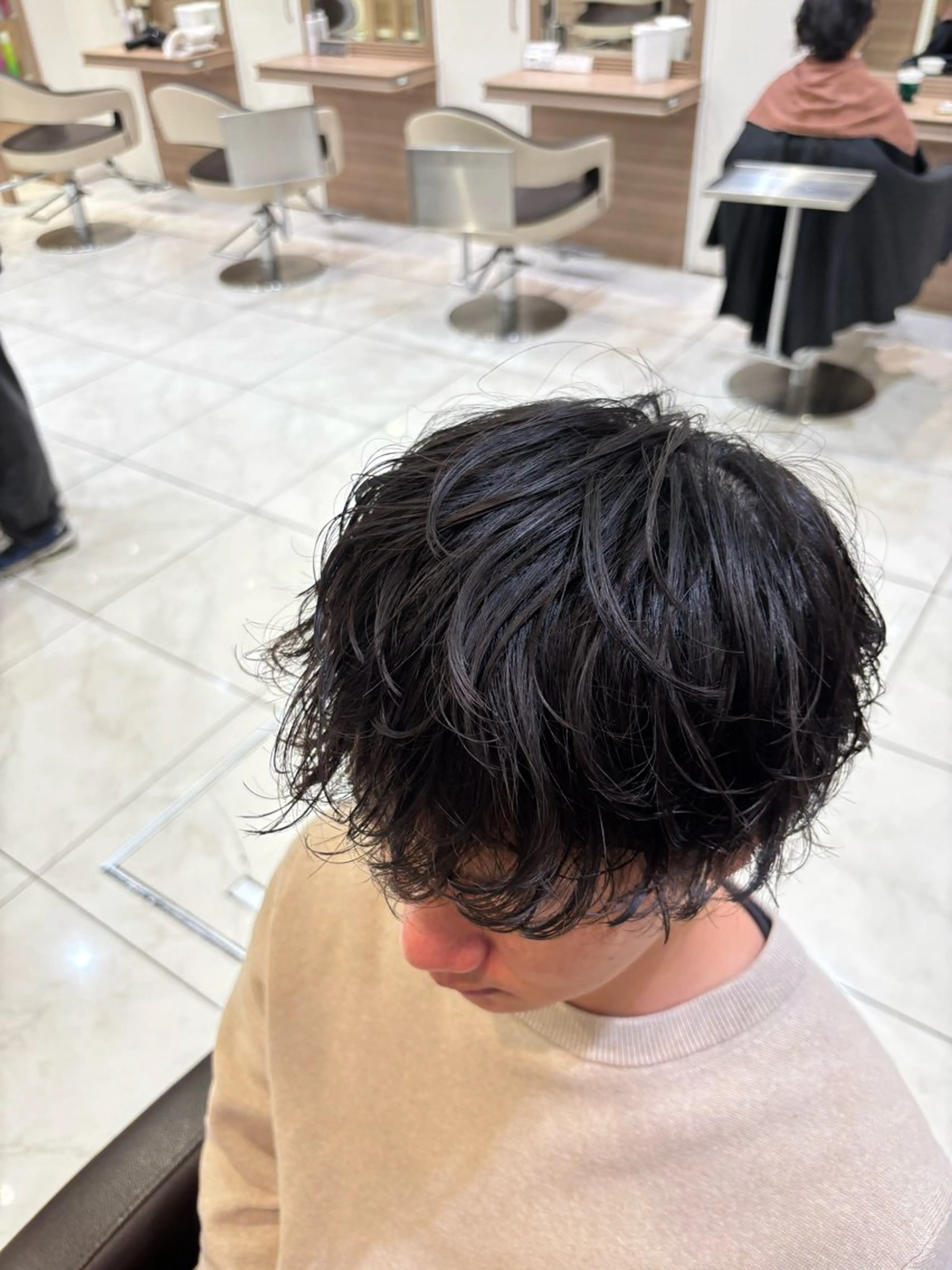パーマ メンズ カット パーマ 山本 侑平のヘアスタイル