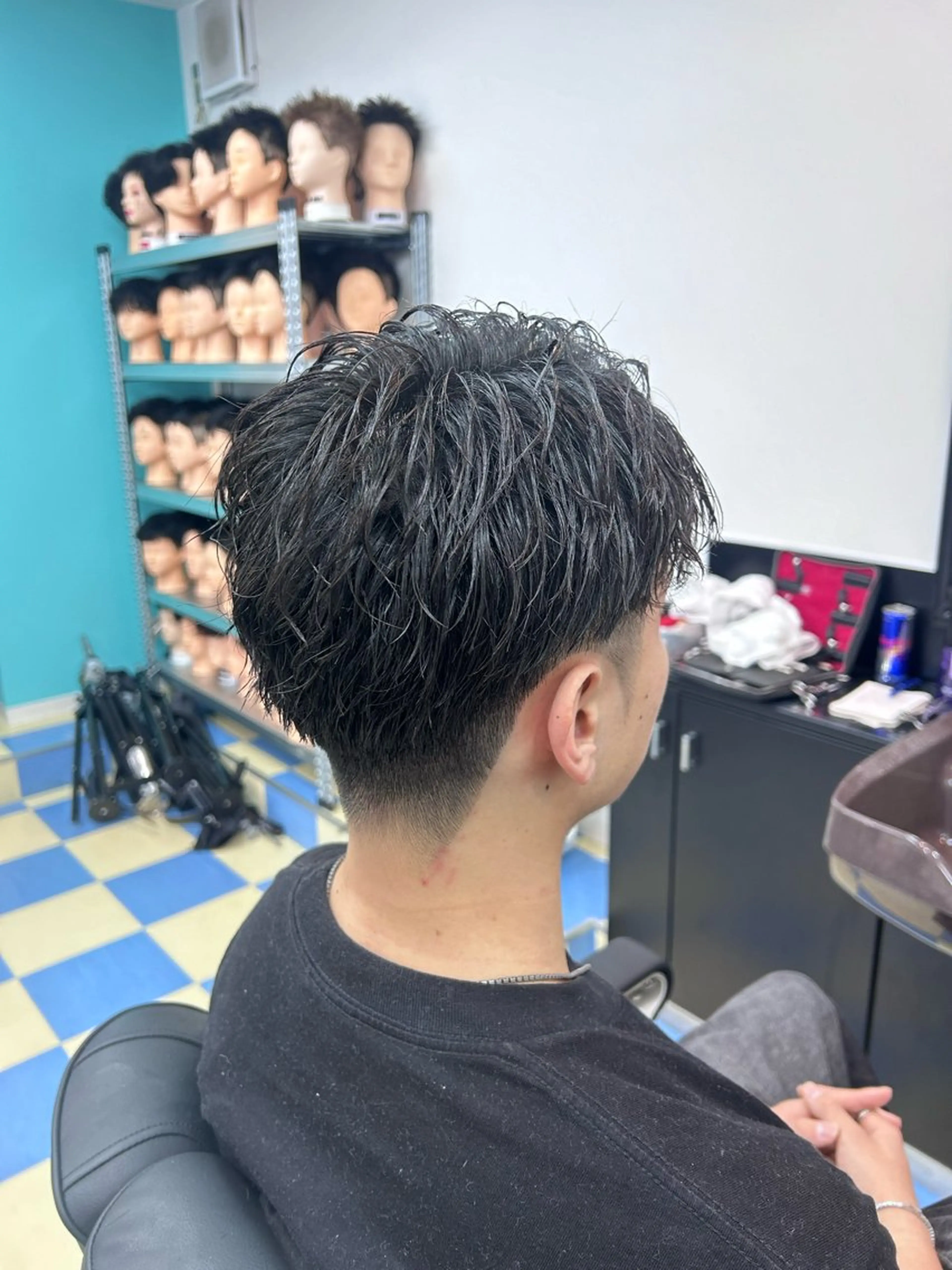 ショート パーマ メンズ The GNASTY by damdeetokyo所属・渡辺 琉聖のヘアスタイル