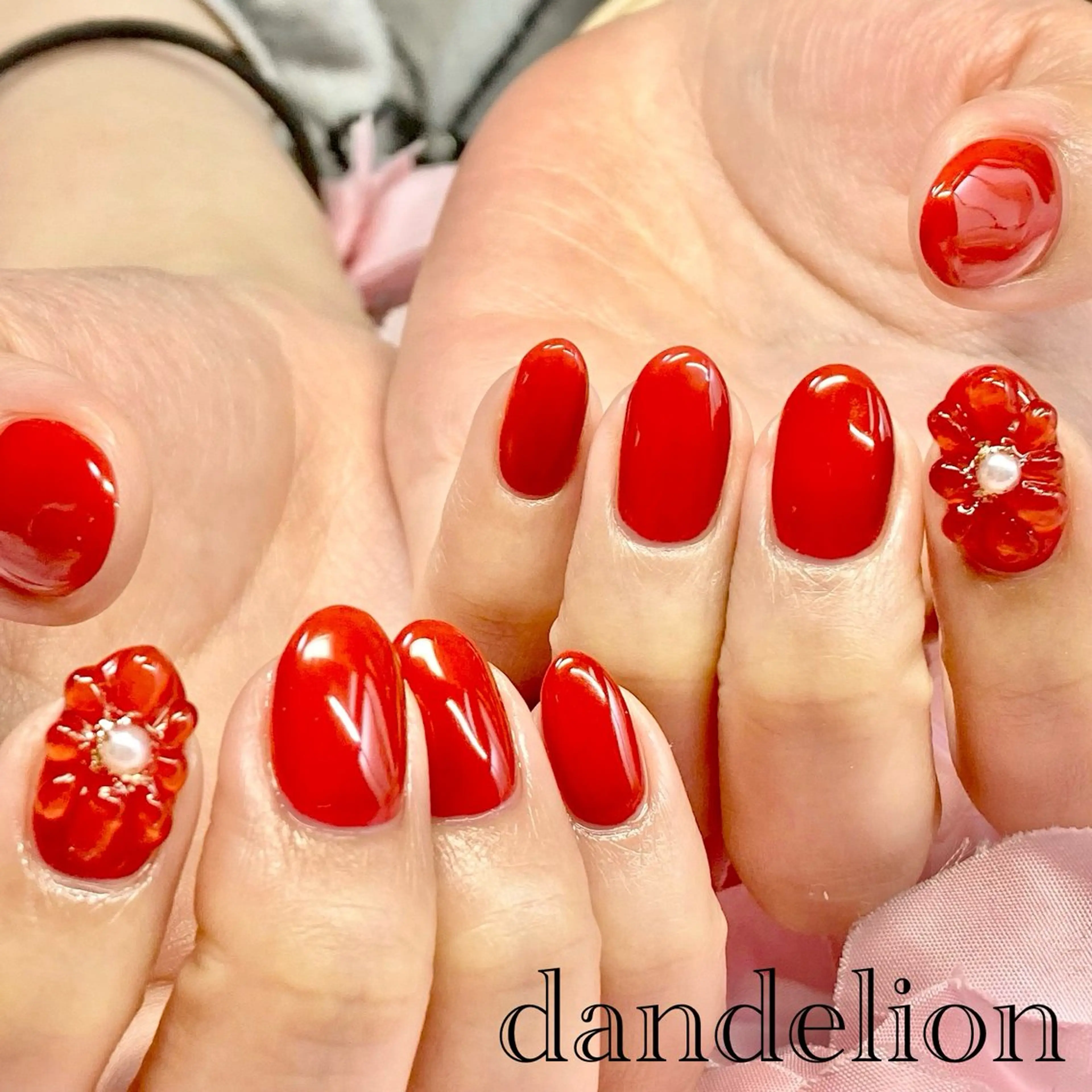 ネイル ハンドネイル ハンドケア dandelion ダンデライオンのネイルデザイン