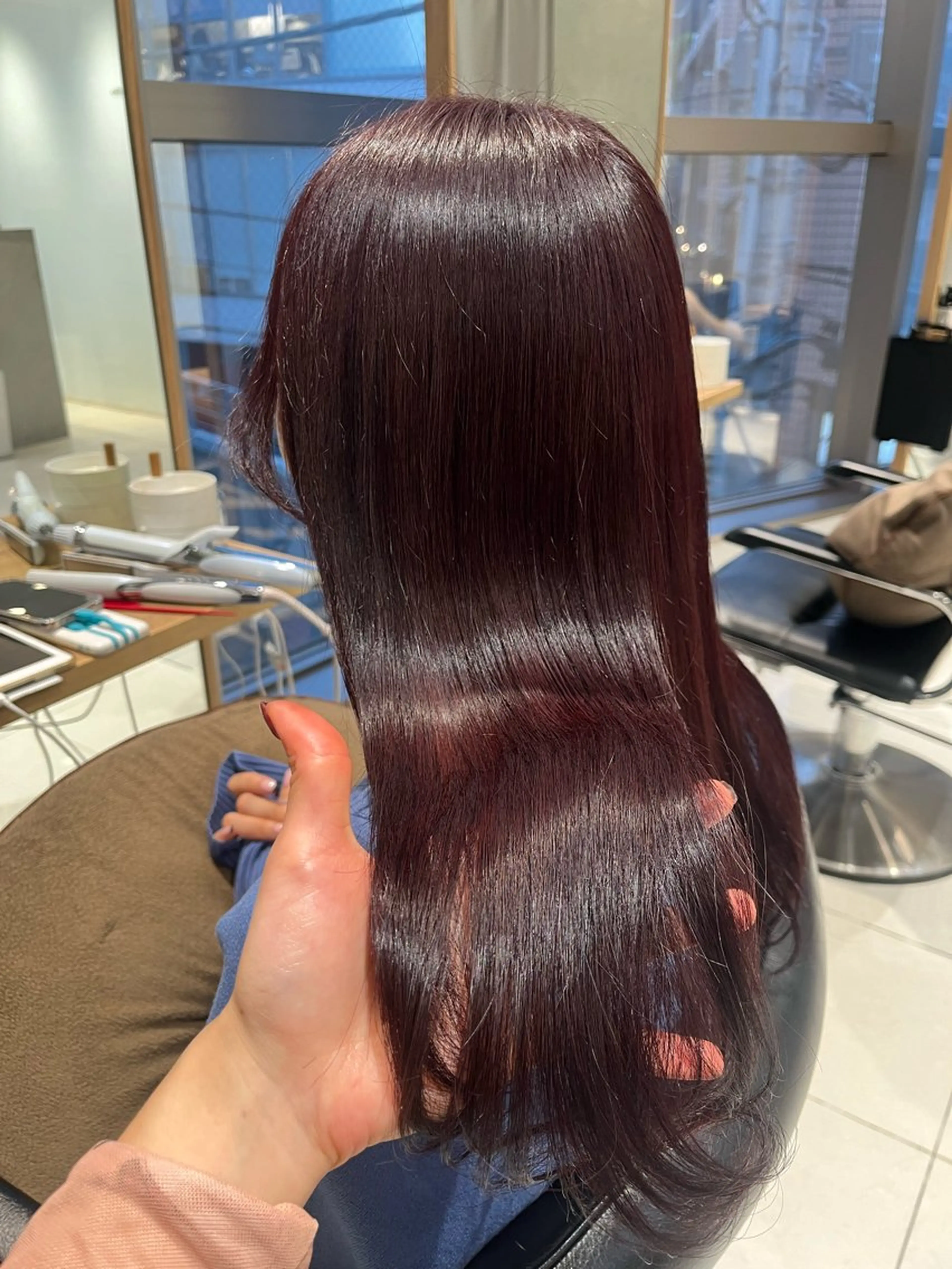 ロング ヘアカラー トリートメント ヘアセット 艶髪/暖色カラー/ ◎RUKI.のヘアスタイル