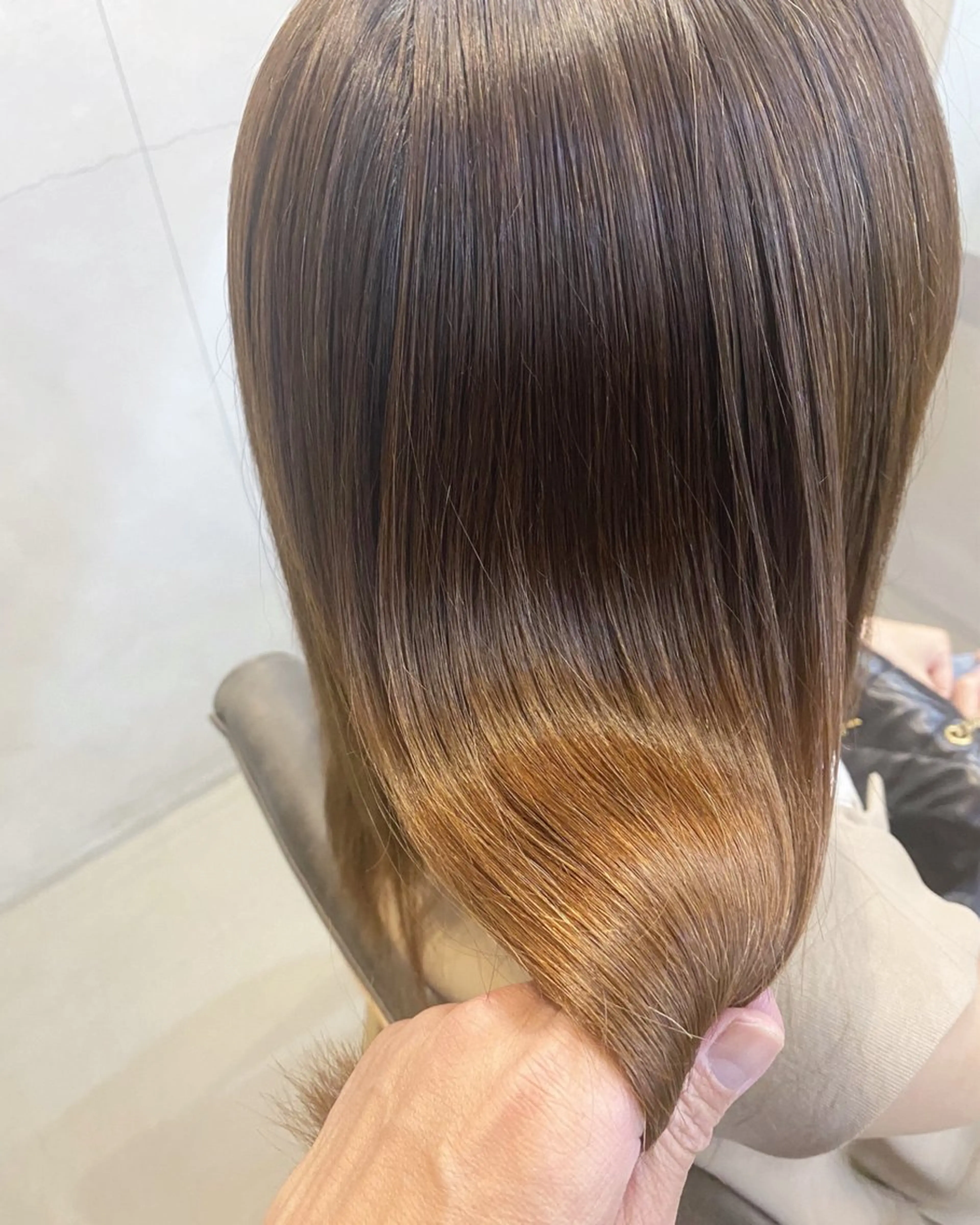 カット 縮毛矯正 conne& ririのヘアスタイル