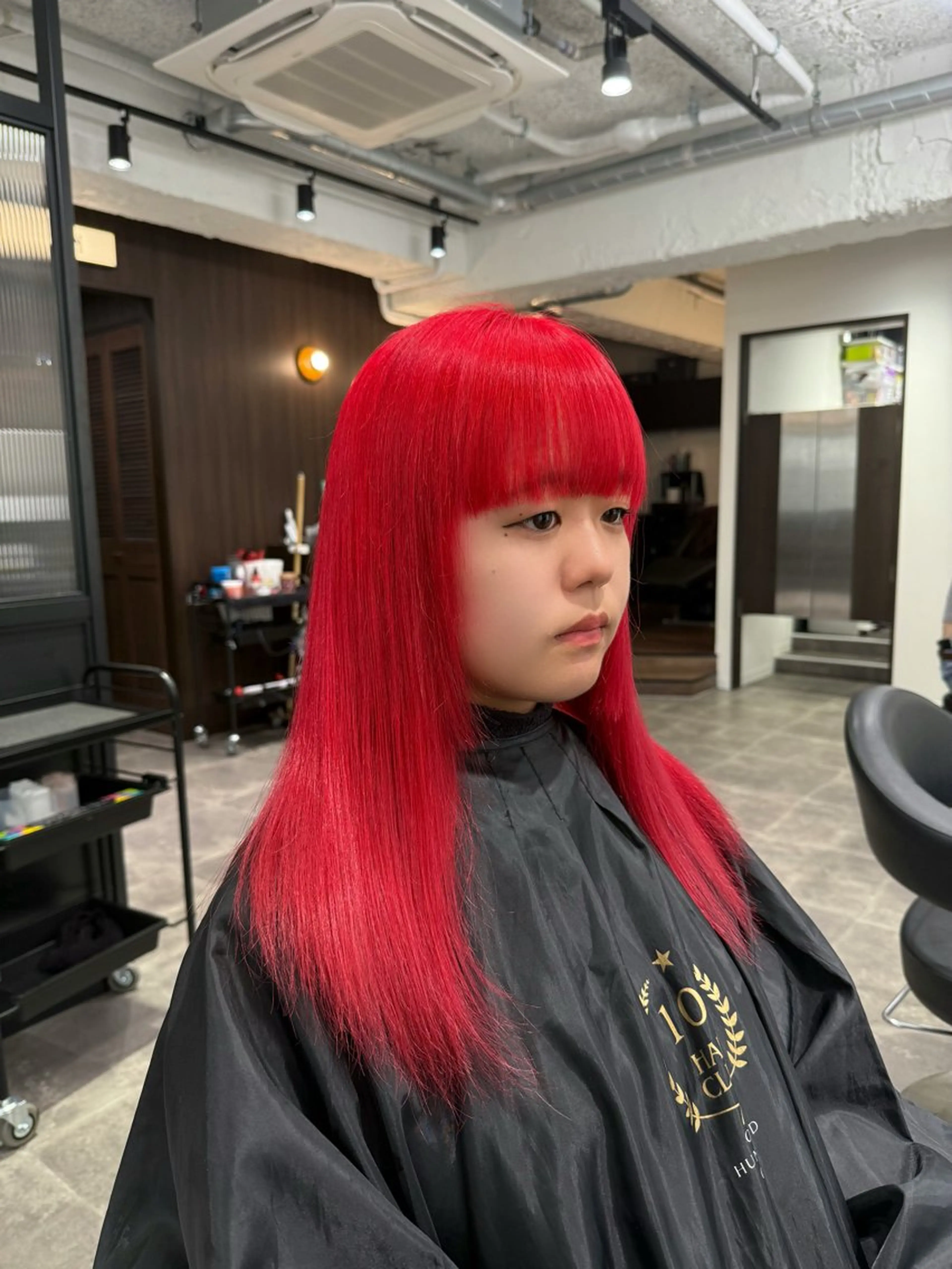 ロング カラー ヘアアレンジ ヘアカラー トリートメント ヘッドスパ 💗暖色特化ピンク/ 赤髪💗HARUNAのヘアスタイル