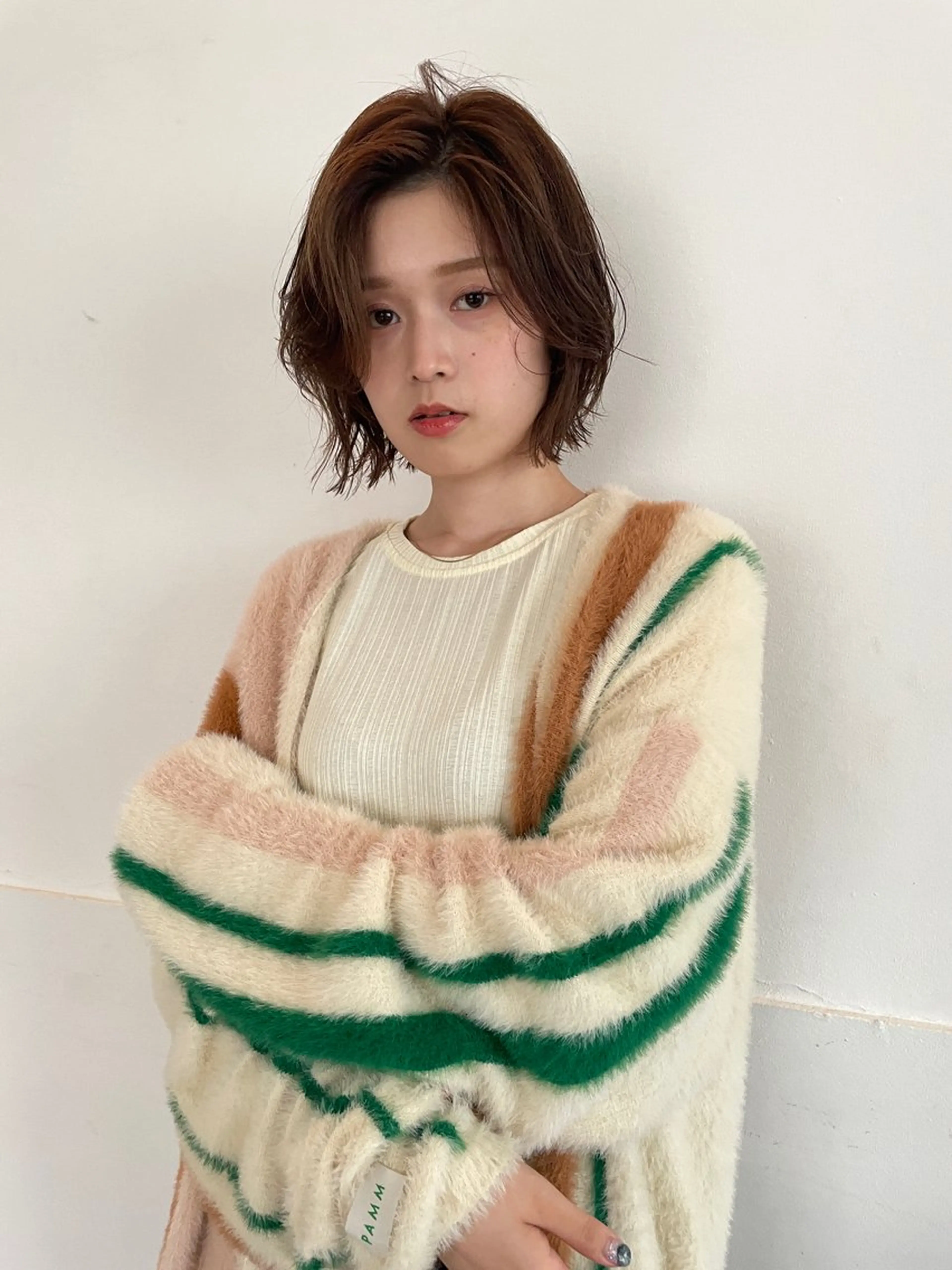 ショート カラー ヘアカラー トリートメント レディースカット🎀 NANAHAのヘアスタイル