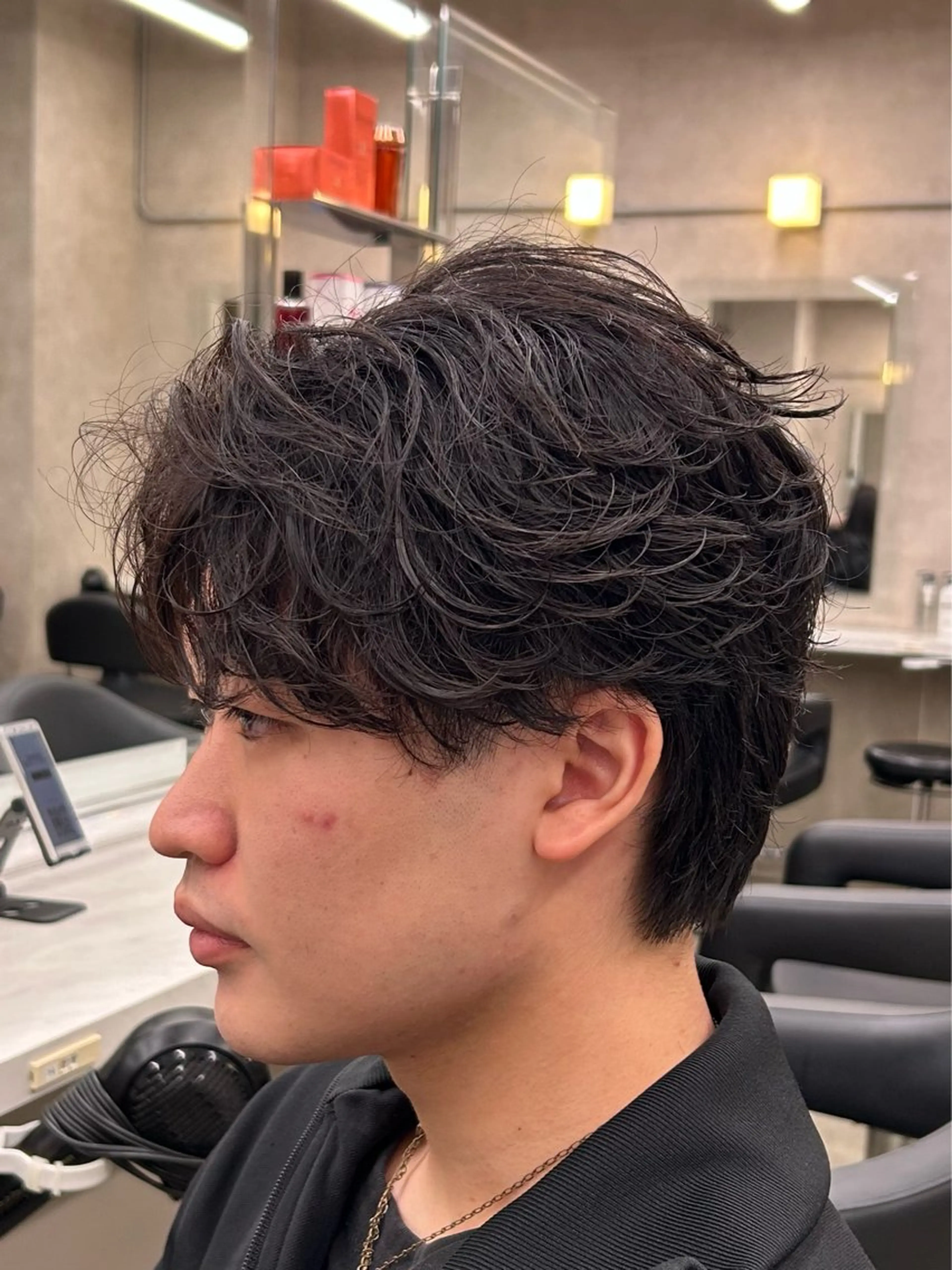 パーマ メンズ カット パーマ 🔷メンズセンターパ ートTAKUMI🔷のヘアスタイル