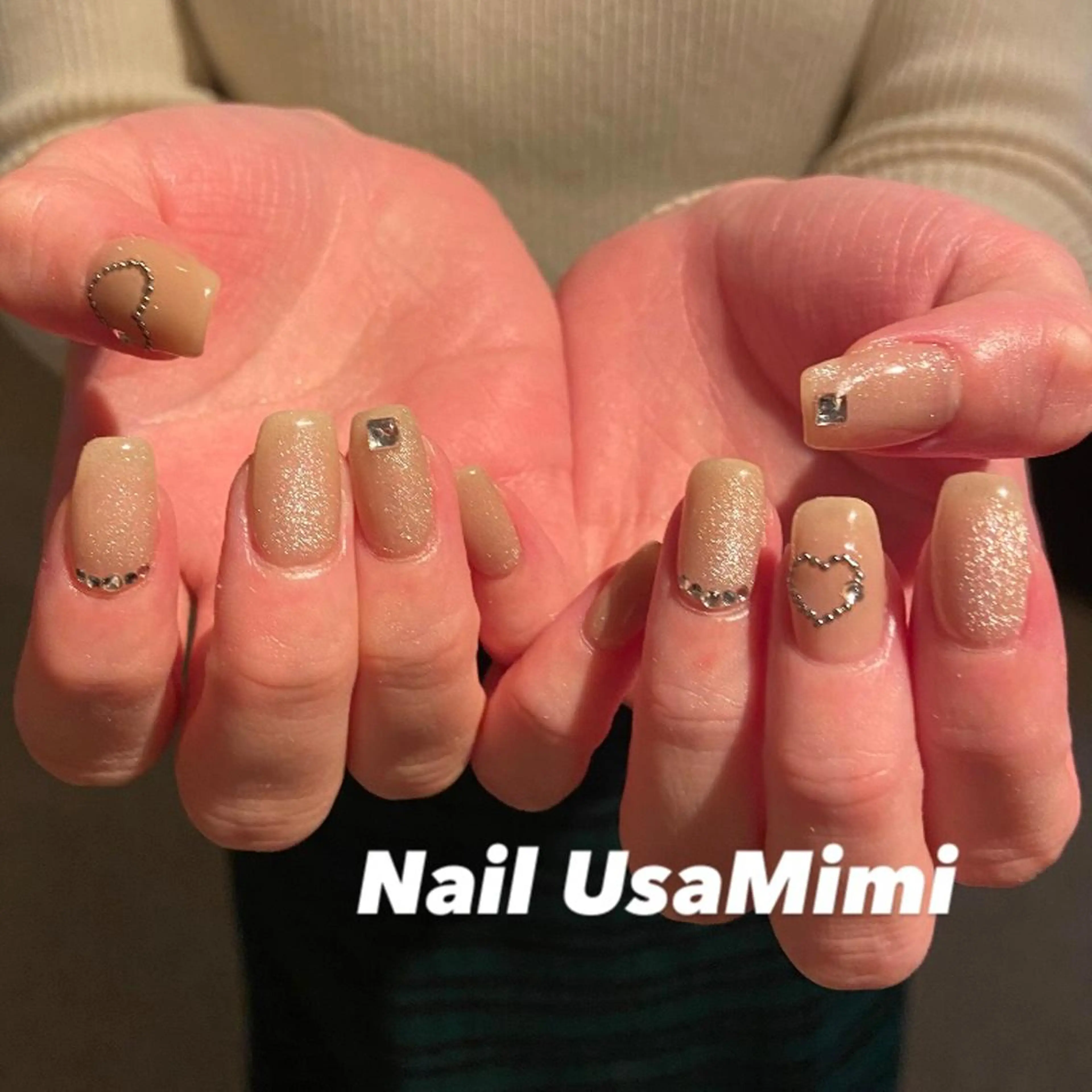 ネイル フットネイル ジェルネイル マグネットネイル 持ち込み ニュアンスネイル 本町ネイルNail UsaMimiのネイルデザイン
