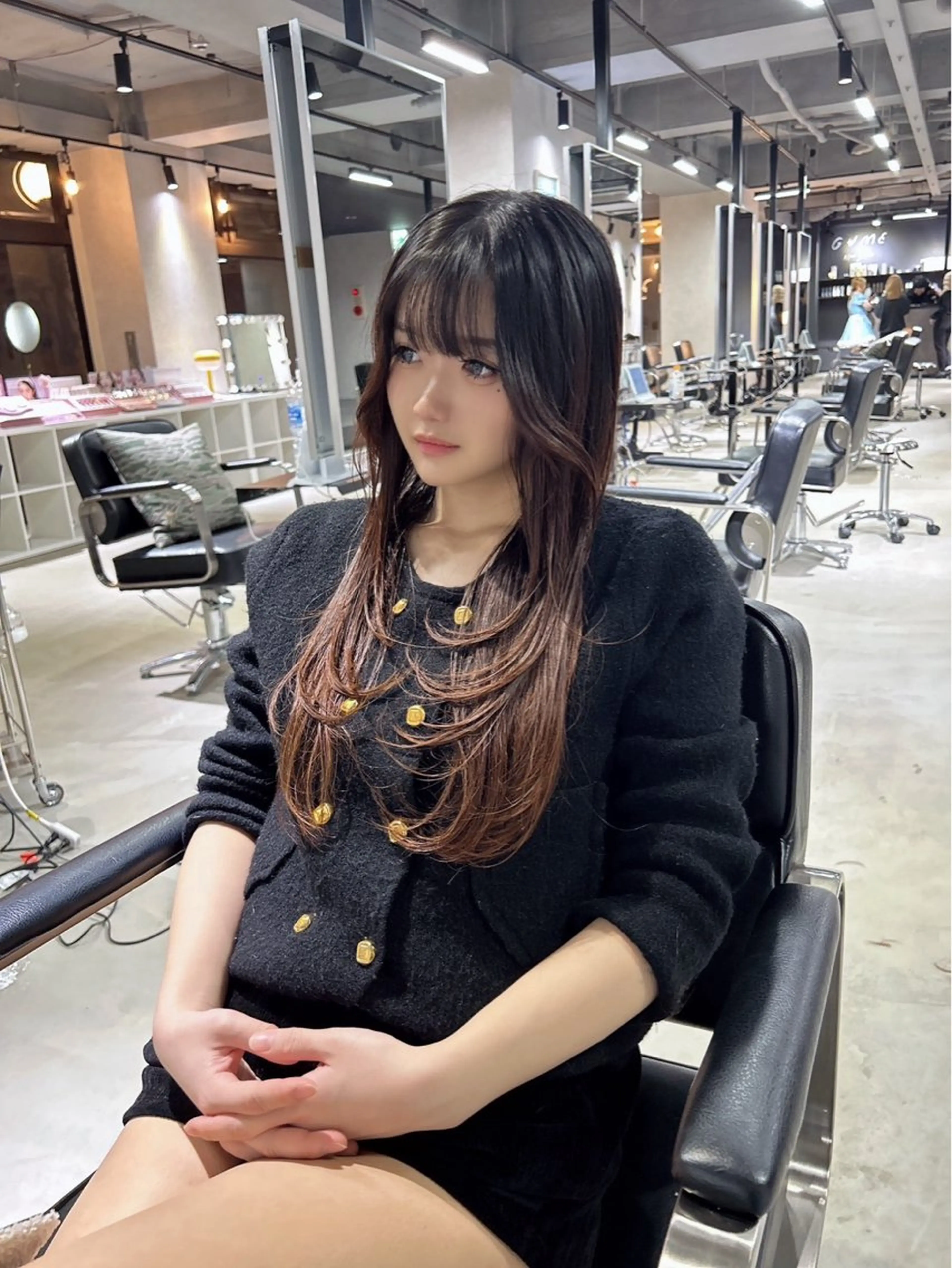 ロング レイヤーカット 似合わせカット カット 髪質改善大阪/ 酸性縮毛矯正/ゆうとのヘアスタイル