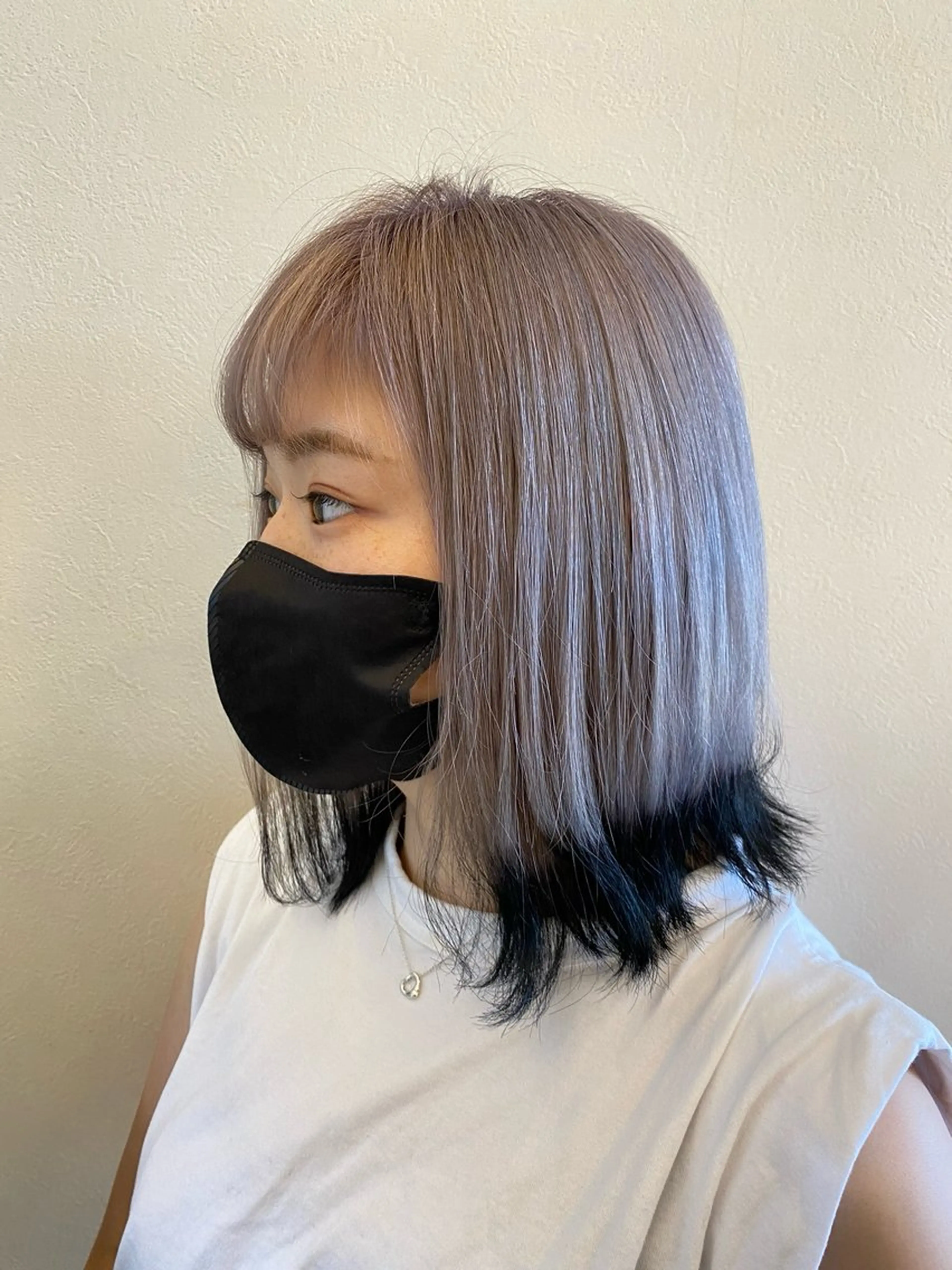 ミディアム カラー ブリーチ ケアブリーチ 山脇 聖竜のヘアスタイル