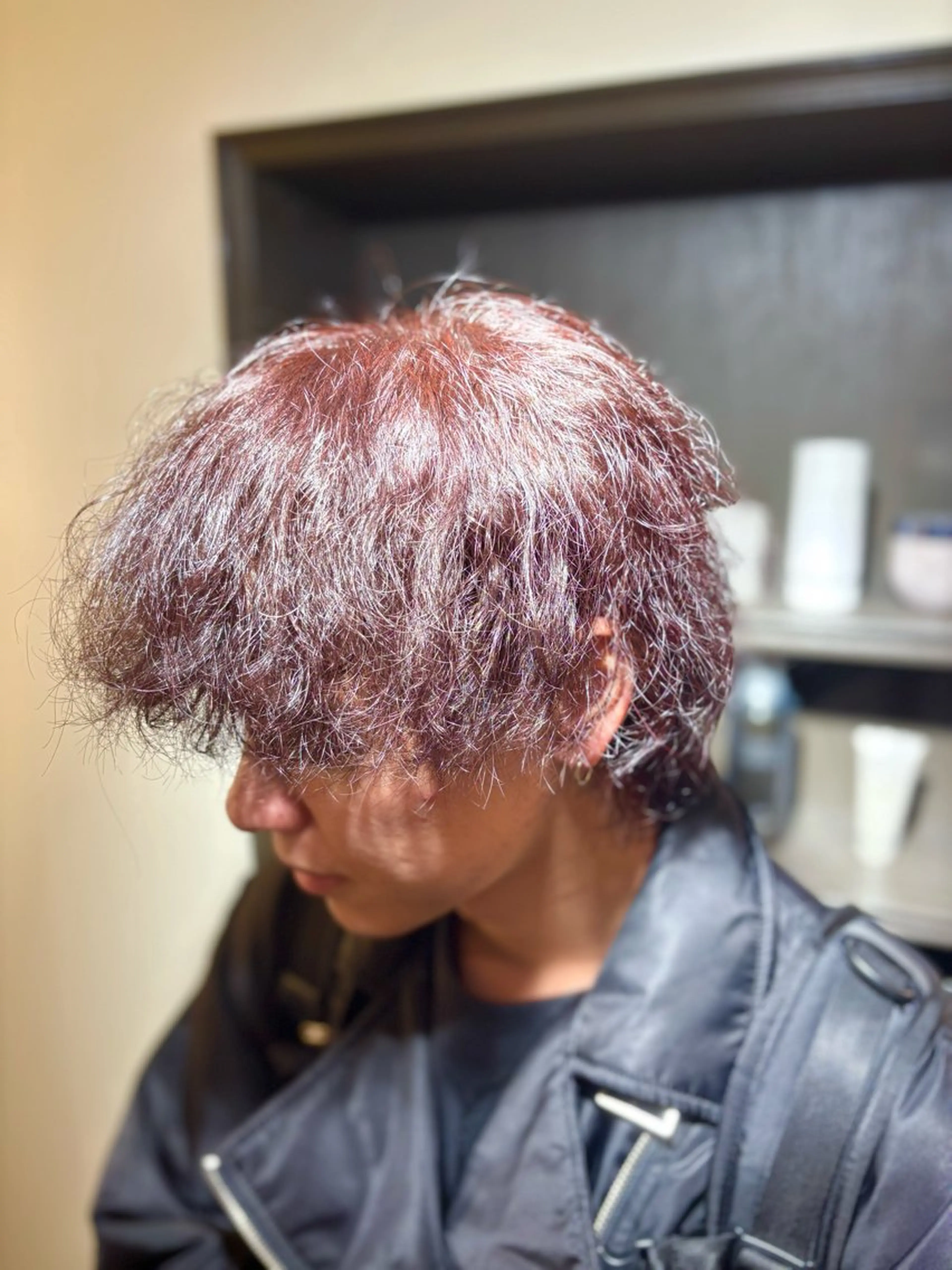 カラー ボルドーカラー ヘアカラー トリートメント カラーモデル/ 川野秀真のヘアスタイル