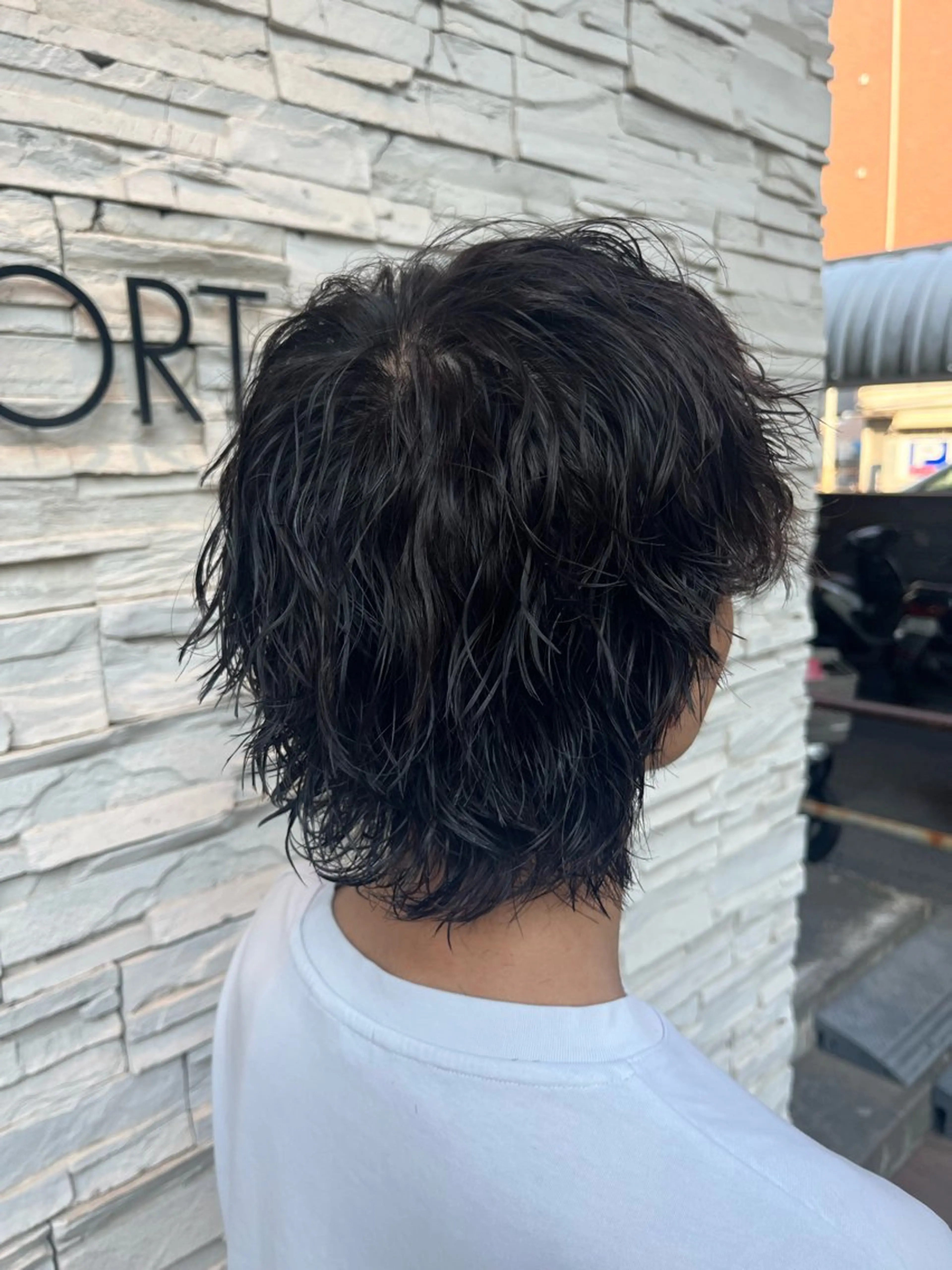 パーマ メンズ カット パーマ たかしま あさひのヘアスタイル