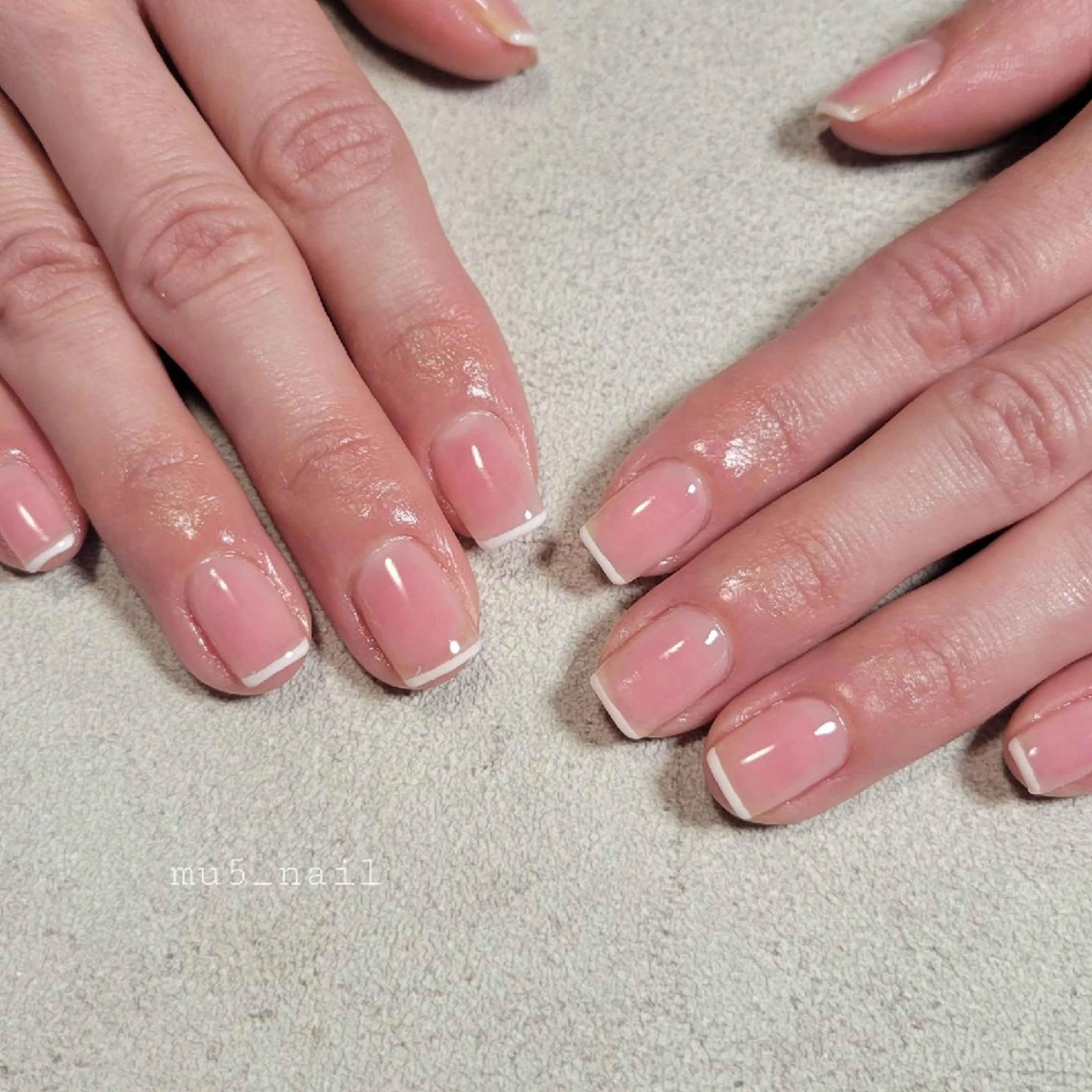ネイル フレンチネイル MU5-nail 金山ネイルサロンのネイルデザイン