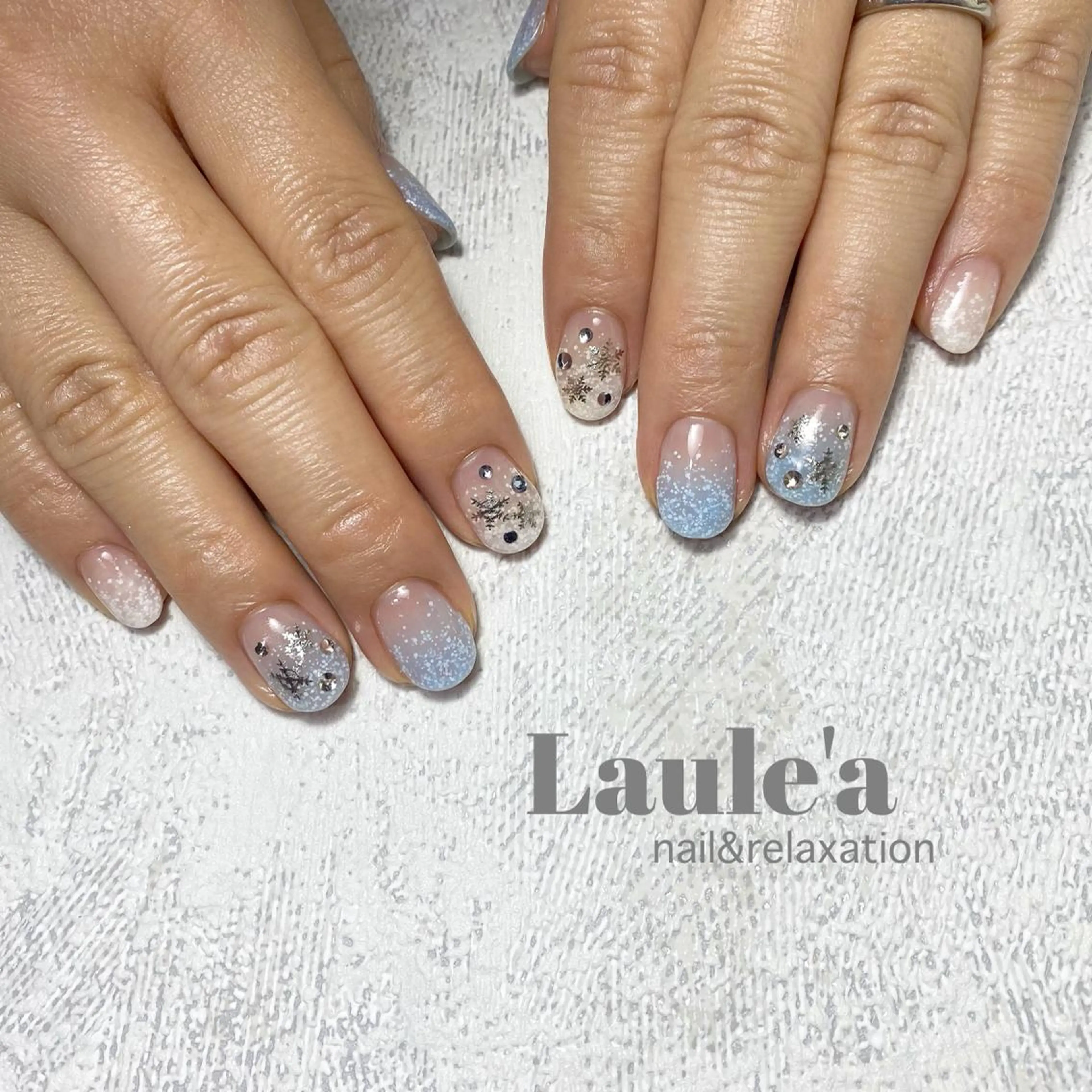 ネイル ジェルネイル マグネットネイル 冬ネイル クリスマス ハンドネイル Nail yuriのネイルデザイン