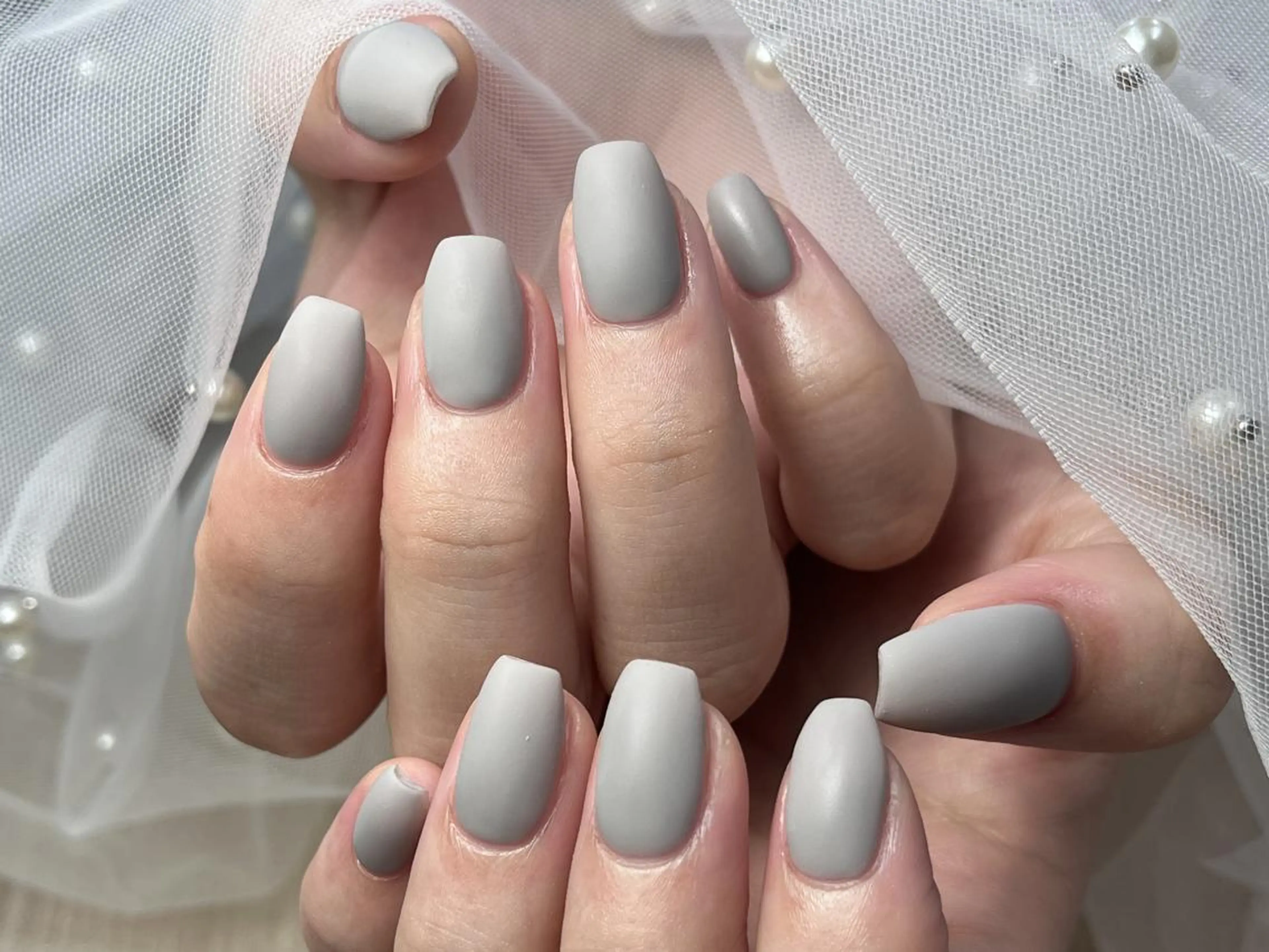 ネイル マットネイル シンプルネイル ハンドネイル ToliyDeliy Nail Salonのネイルデザイン