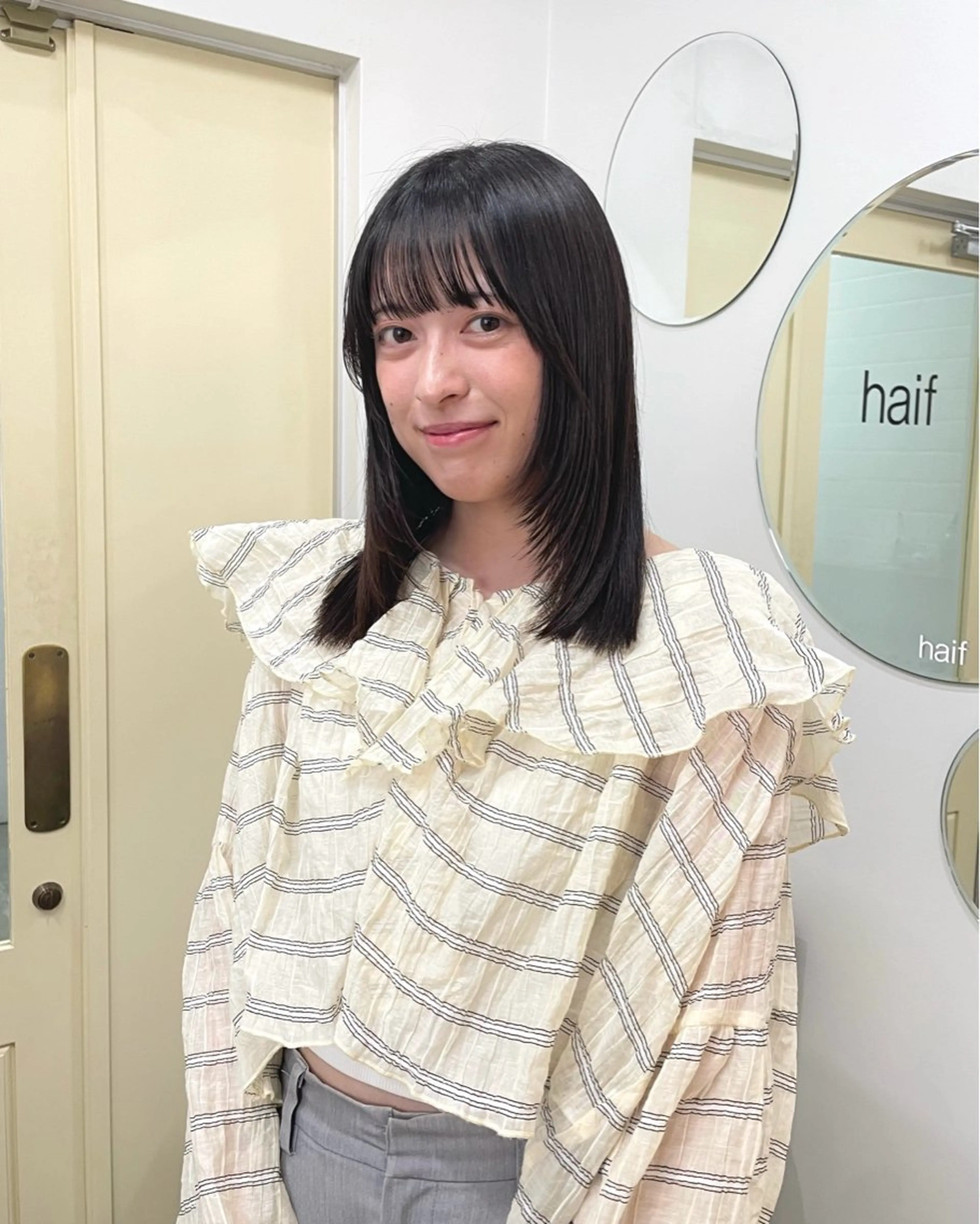 ロング レイヤーカット 古市 萌乃華のヘアスタイル
