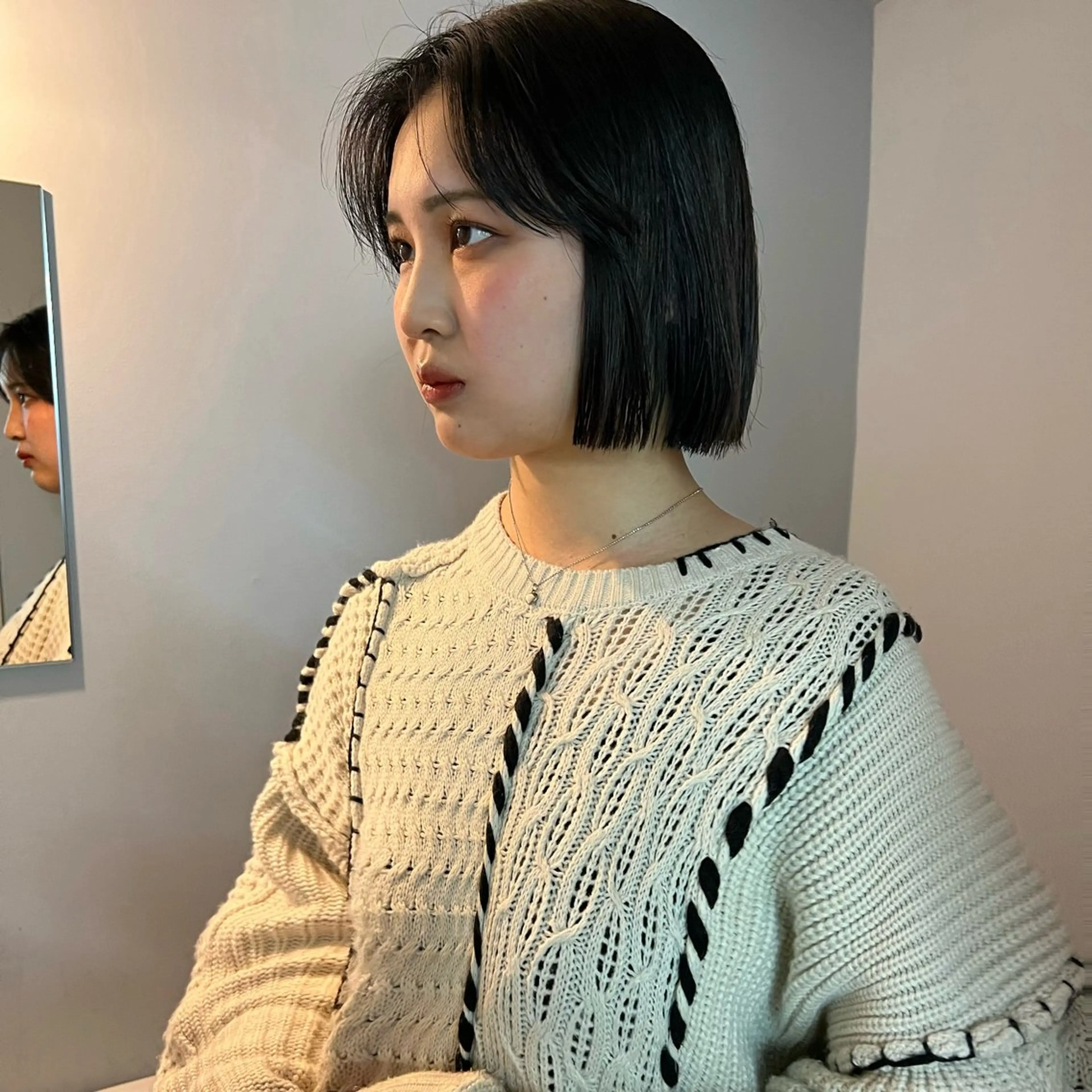 ミディアム 舟橋耀/ブリーチカラ ー/レイヤーカットのヘアスタイル