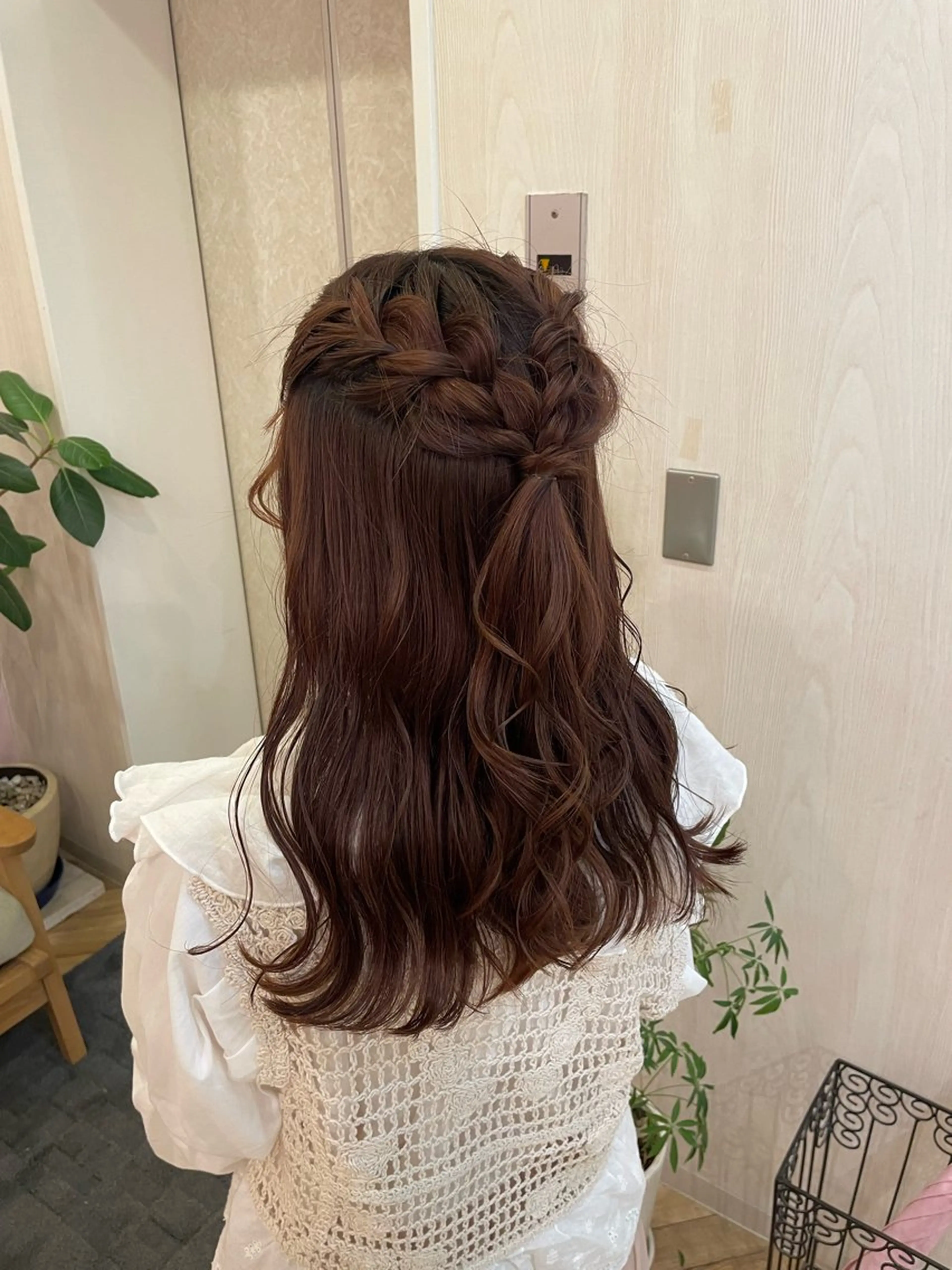 ロング ヘアアレンジ ハーフアップ メンズカットモデル／ 坂本詩穂🌟彡のヘアスタイル