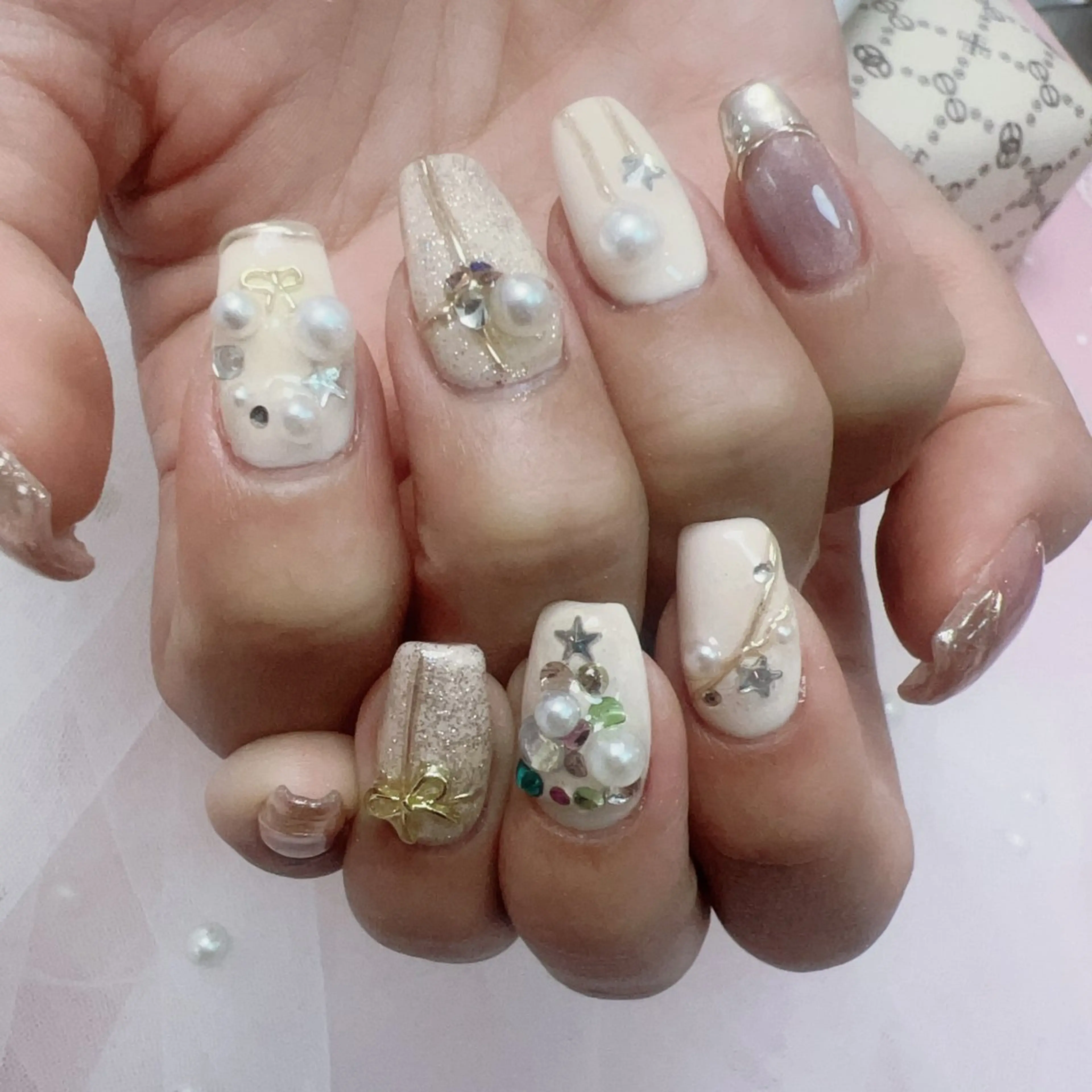 ネイル アートネイル チークネイル 長さ出し フットネイル フレンチネイル YK Rinのネイルデザイン