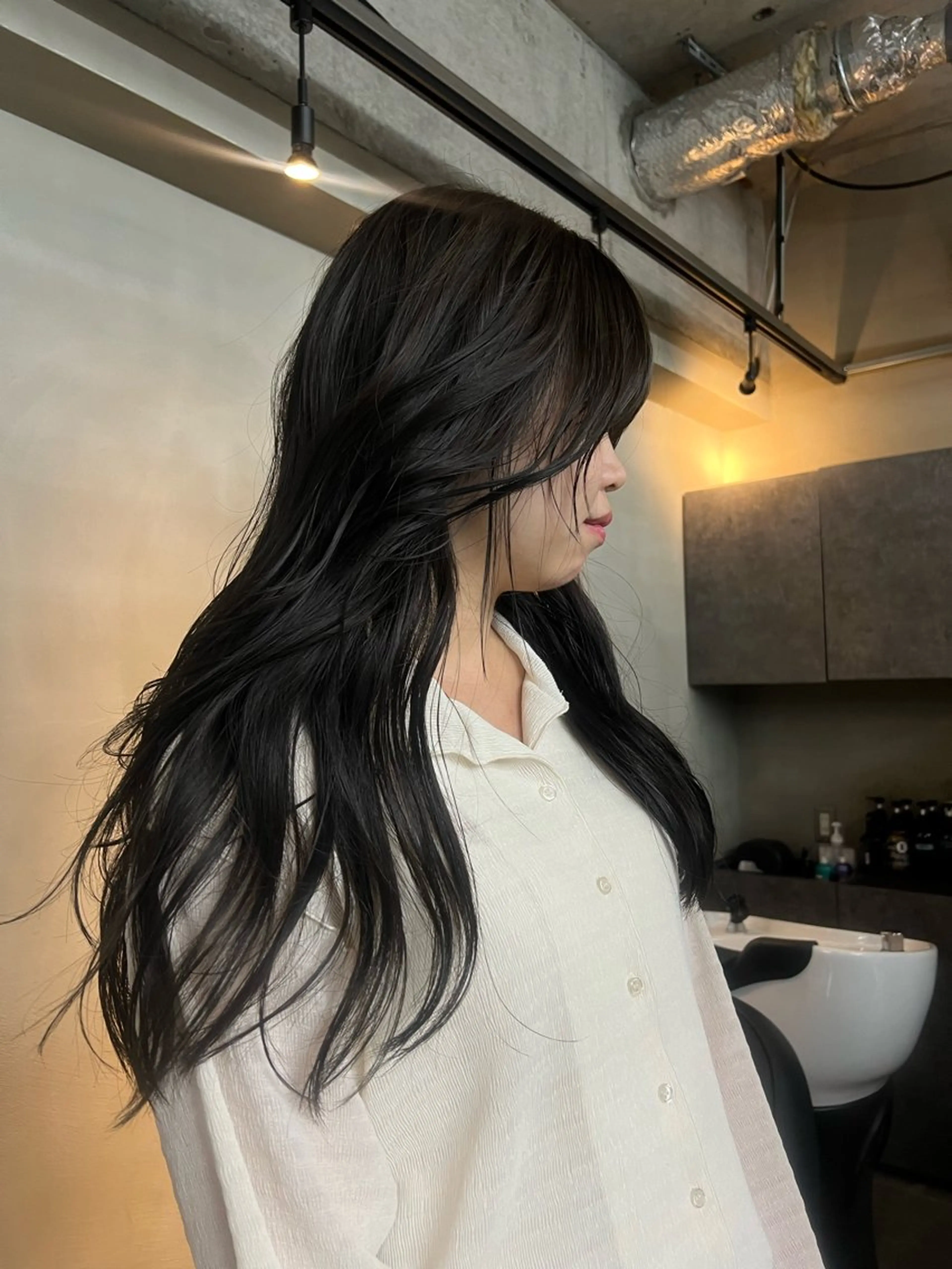 セミロング ヘアアレンジ MISAKI🪐 縮毛矯正のヘアスタイル