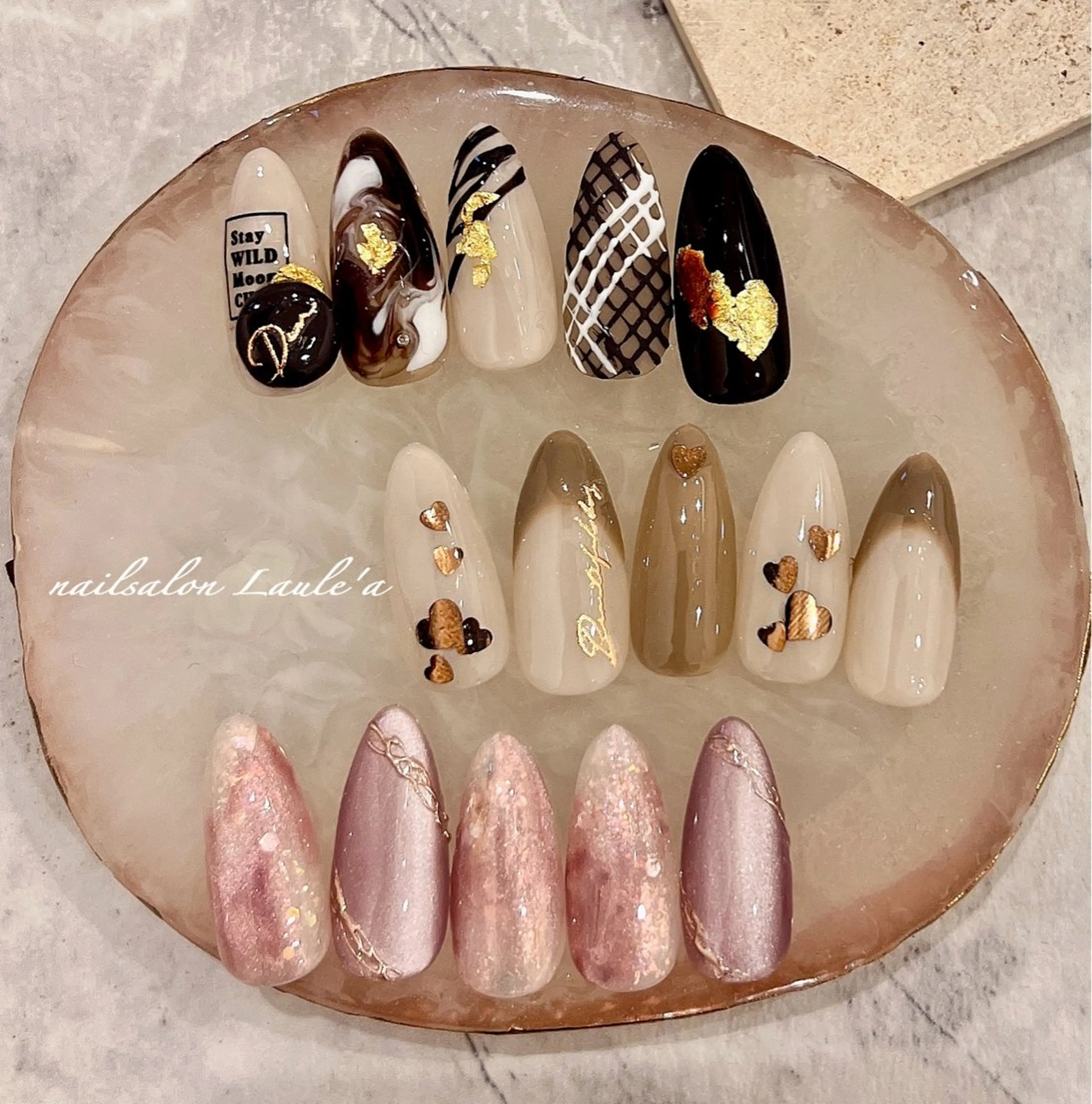 ネイル フットネイル nailsalon Laule'aのネイルデザイン