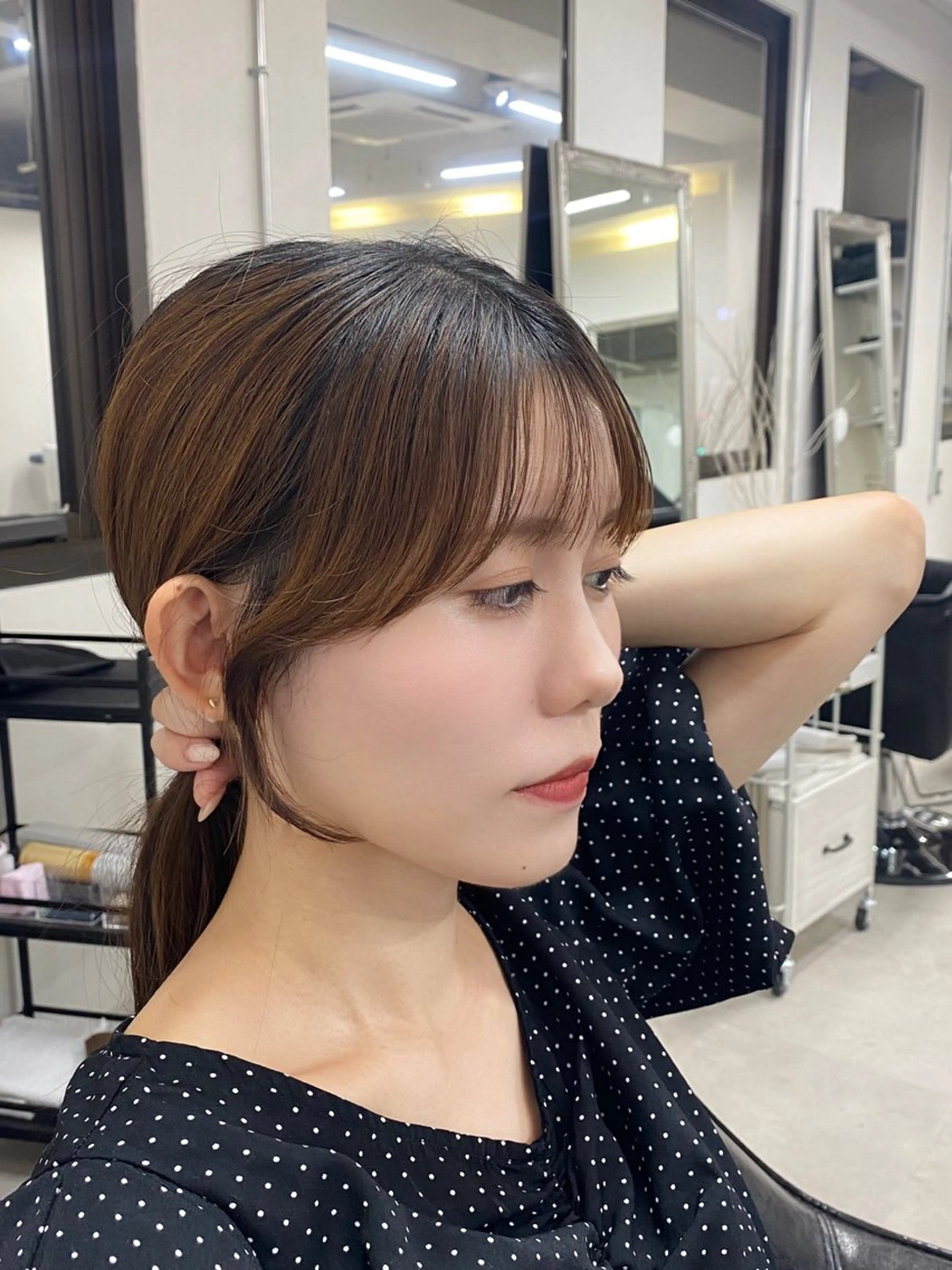ロング 顔周りカット 小顔カット ChLem所属・ショート✨レイヤー✨ 池田　慧太のヘアスタイル