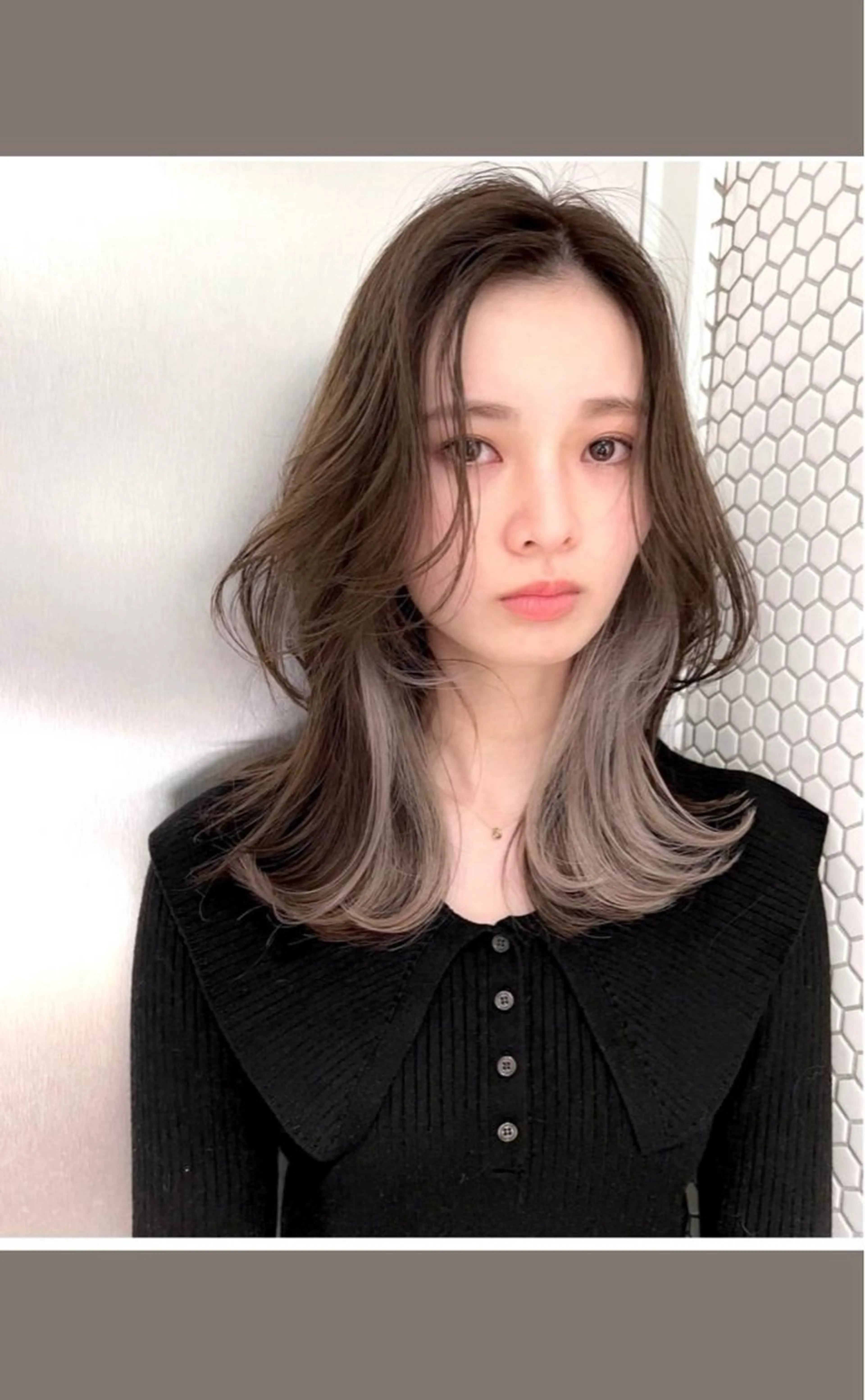 ミディアム カラー ヘアカラー JUN 【ジュン】のヘアスタイル