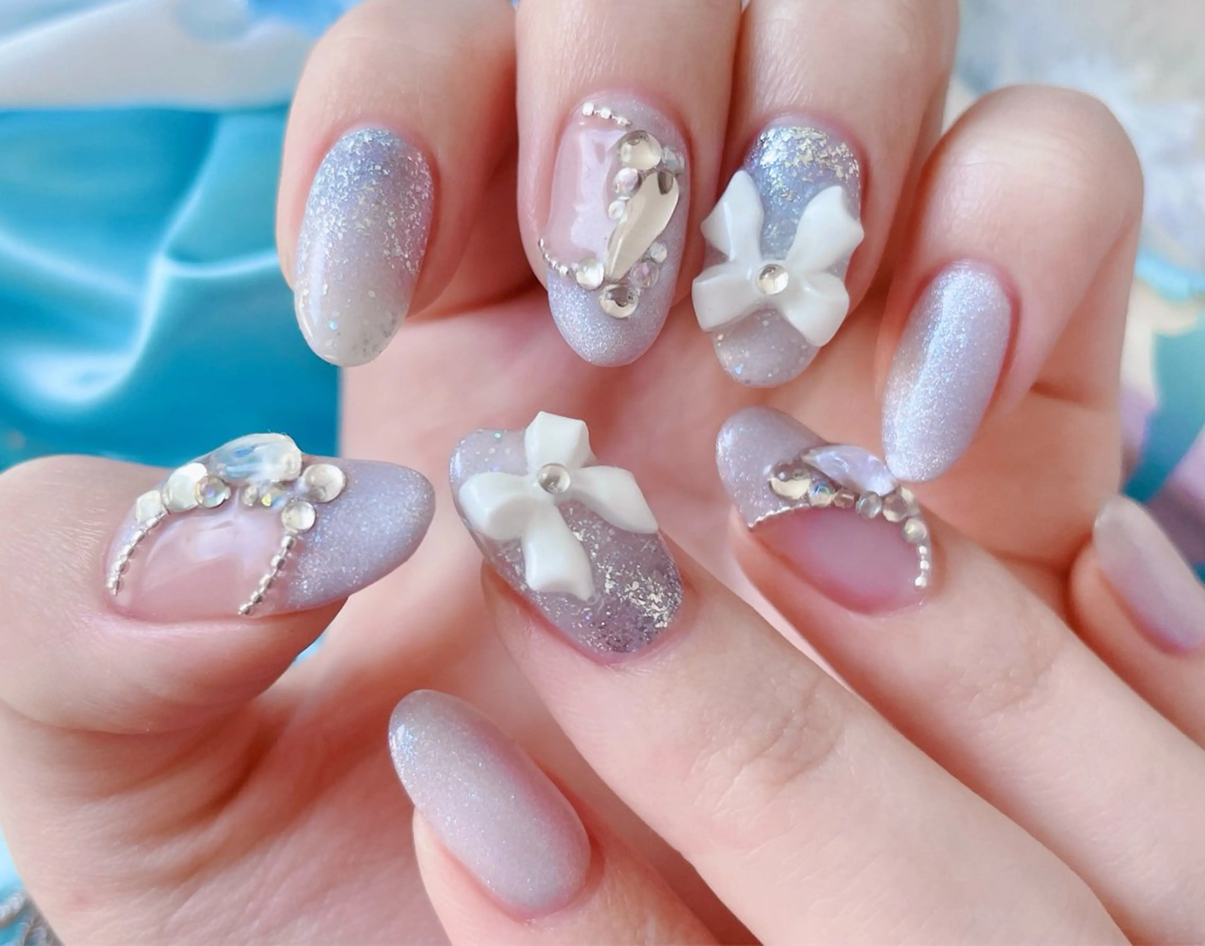 ネイル マグネットネイル ハンドネイル FLARE NAIL フレアネイルのネイルデザイン