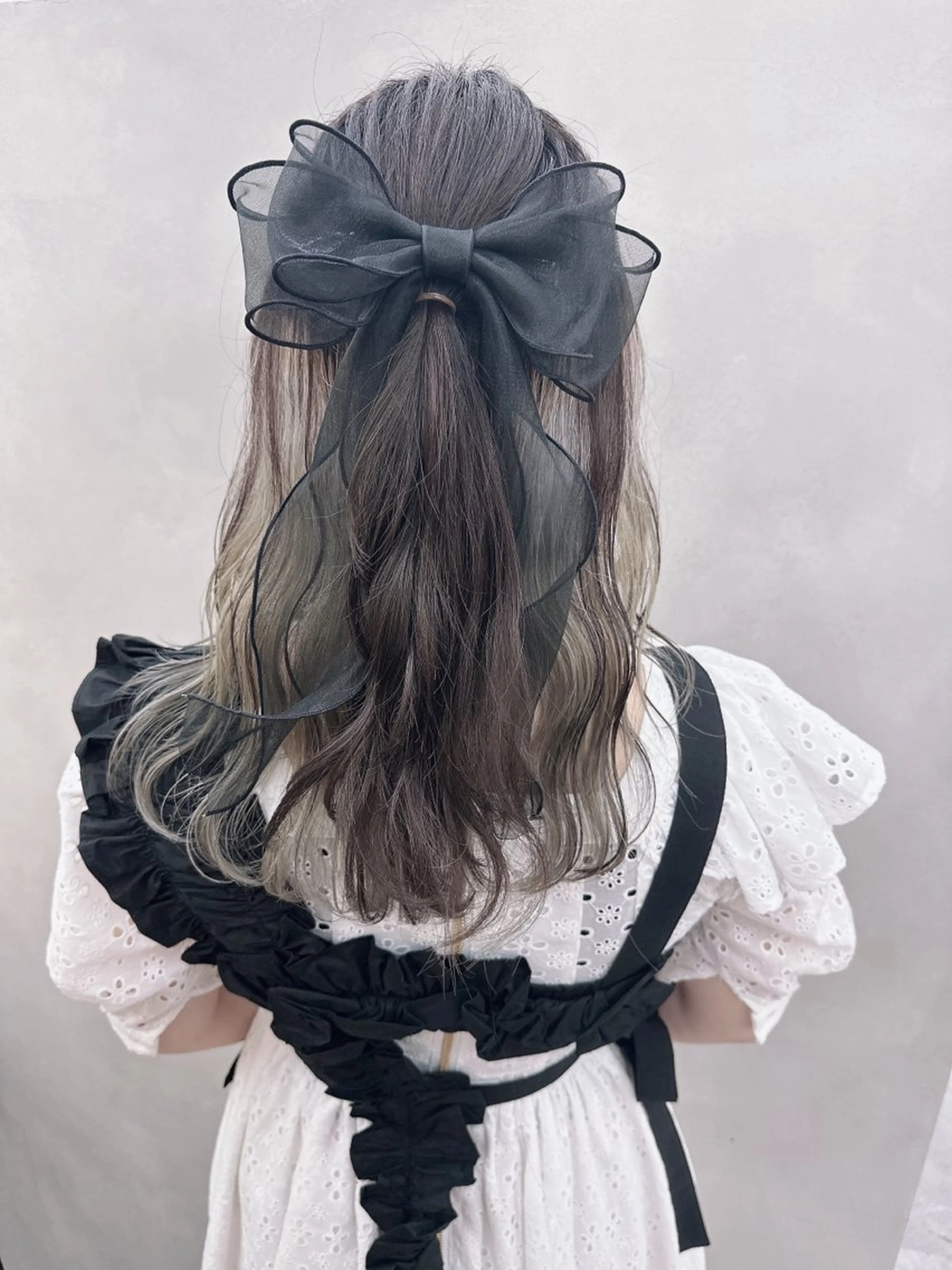 ミディアム カラー ヘアアレンジ 🎀透明感ブリーチ カラー🎀ミズキのヘアスタイル