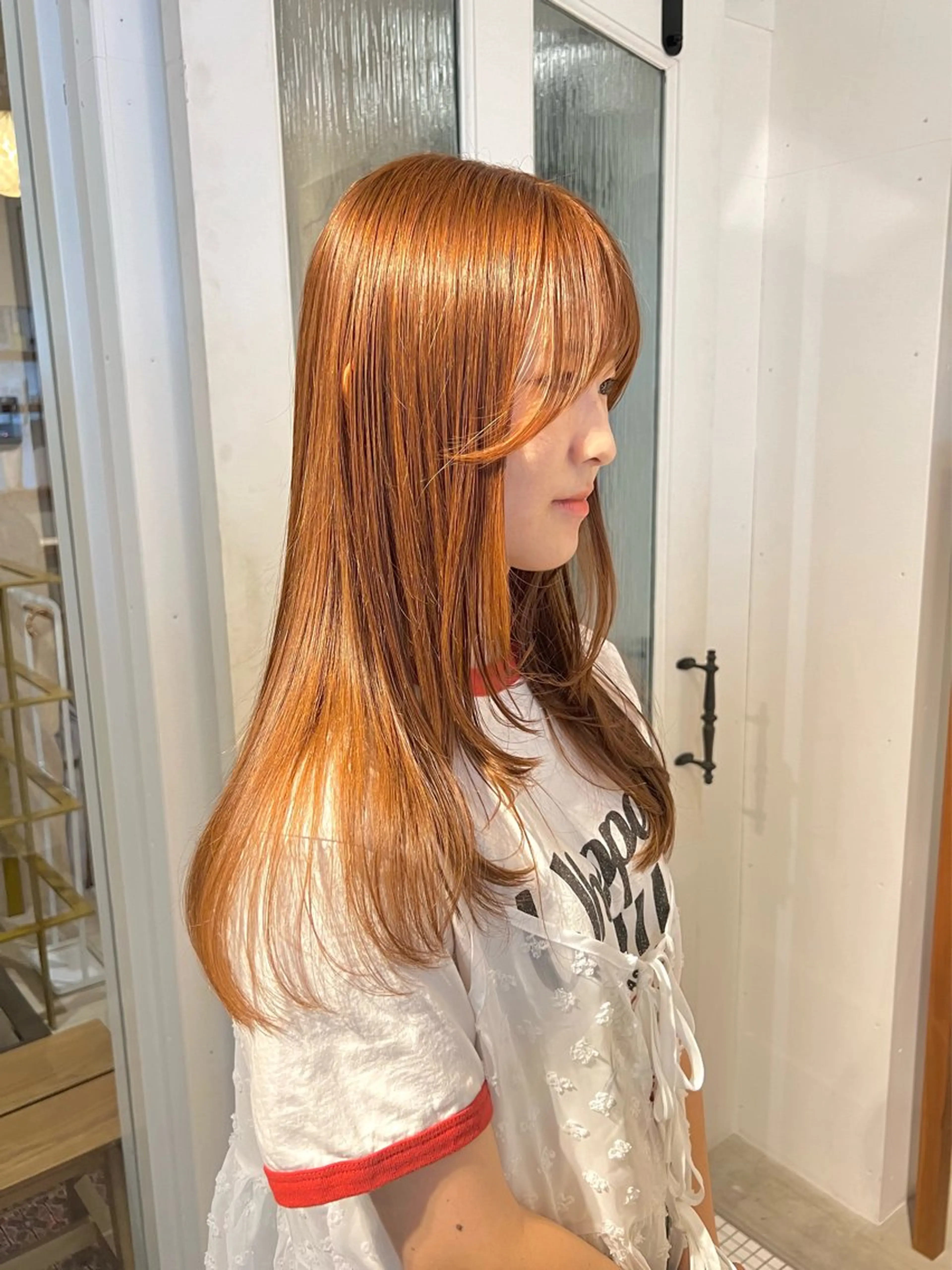 ロング カラー ベージュカラー ヘアカラー ㅤㅤㅤㅤㅤㅤ りなのヘアスタイル