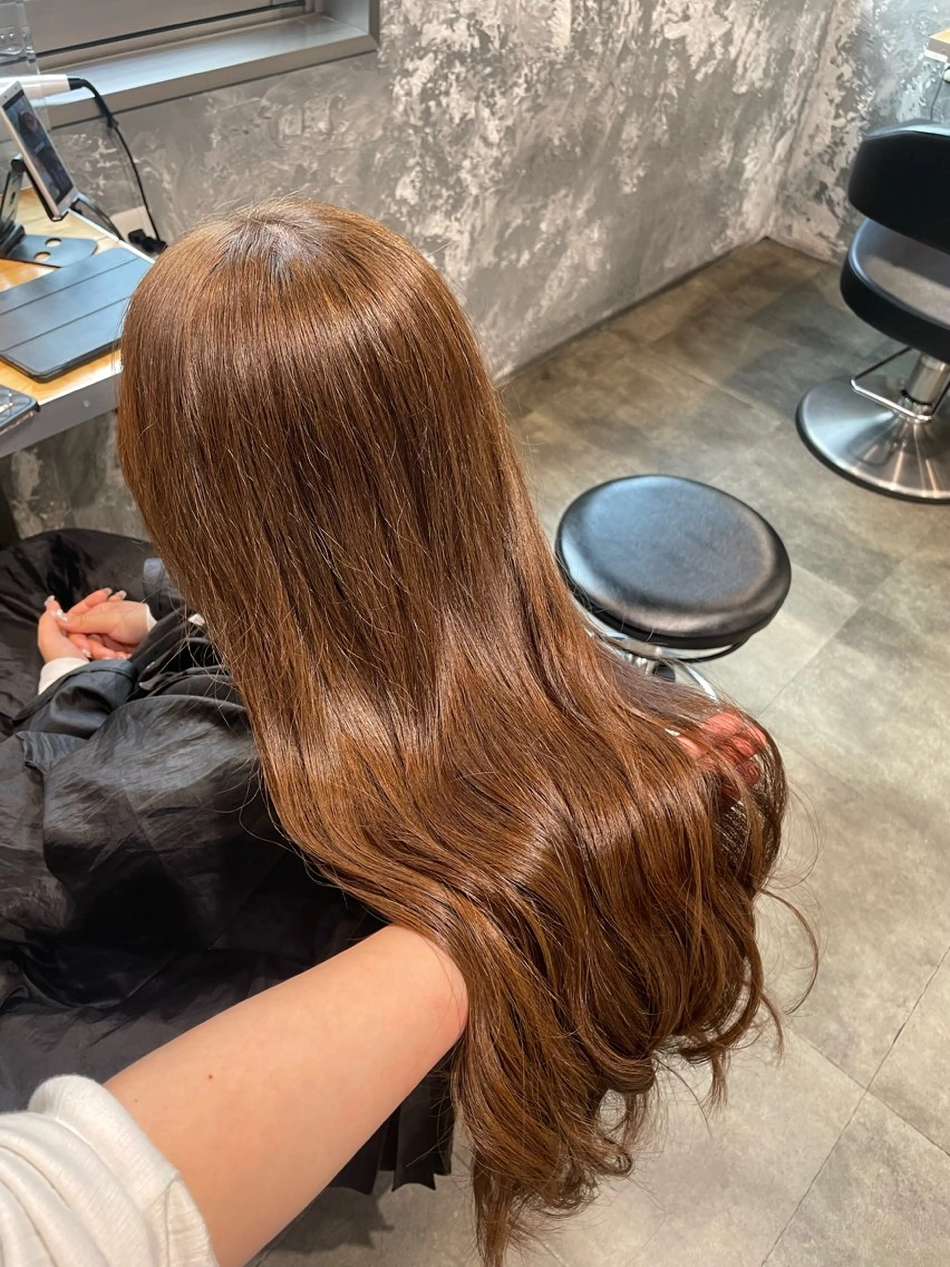 カラー ヘアカラー トリートメント ヘアセット 🤍ベージュ/透明感 韓国ヘア/まりん🤍のヘアスタイル