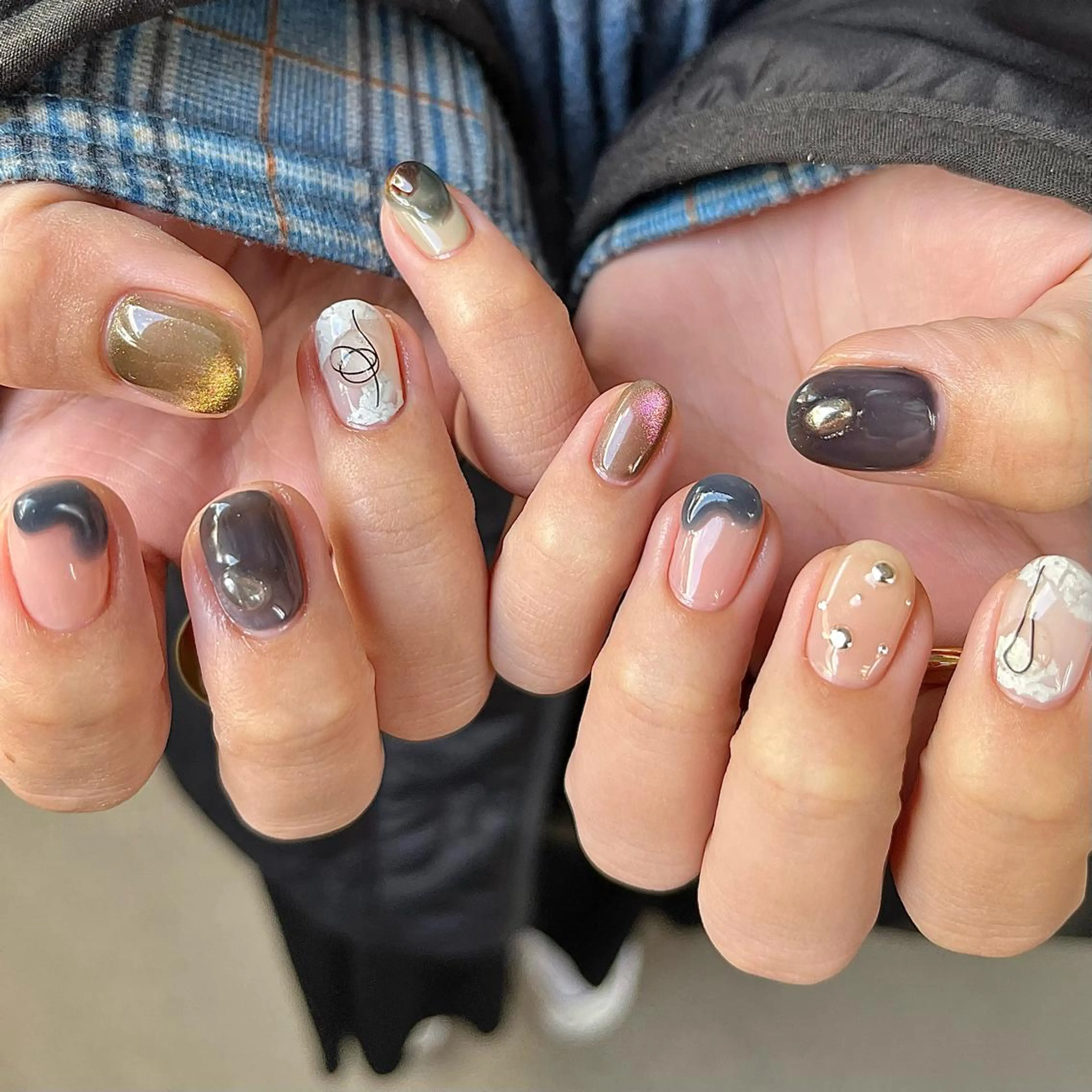 ネイル アートネイル 持ち込み ハンドネイル nail salon O (en)所属・vegh. nail／阿波座のネイルデザイン