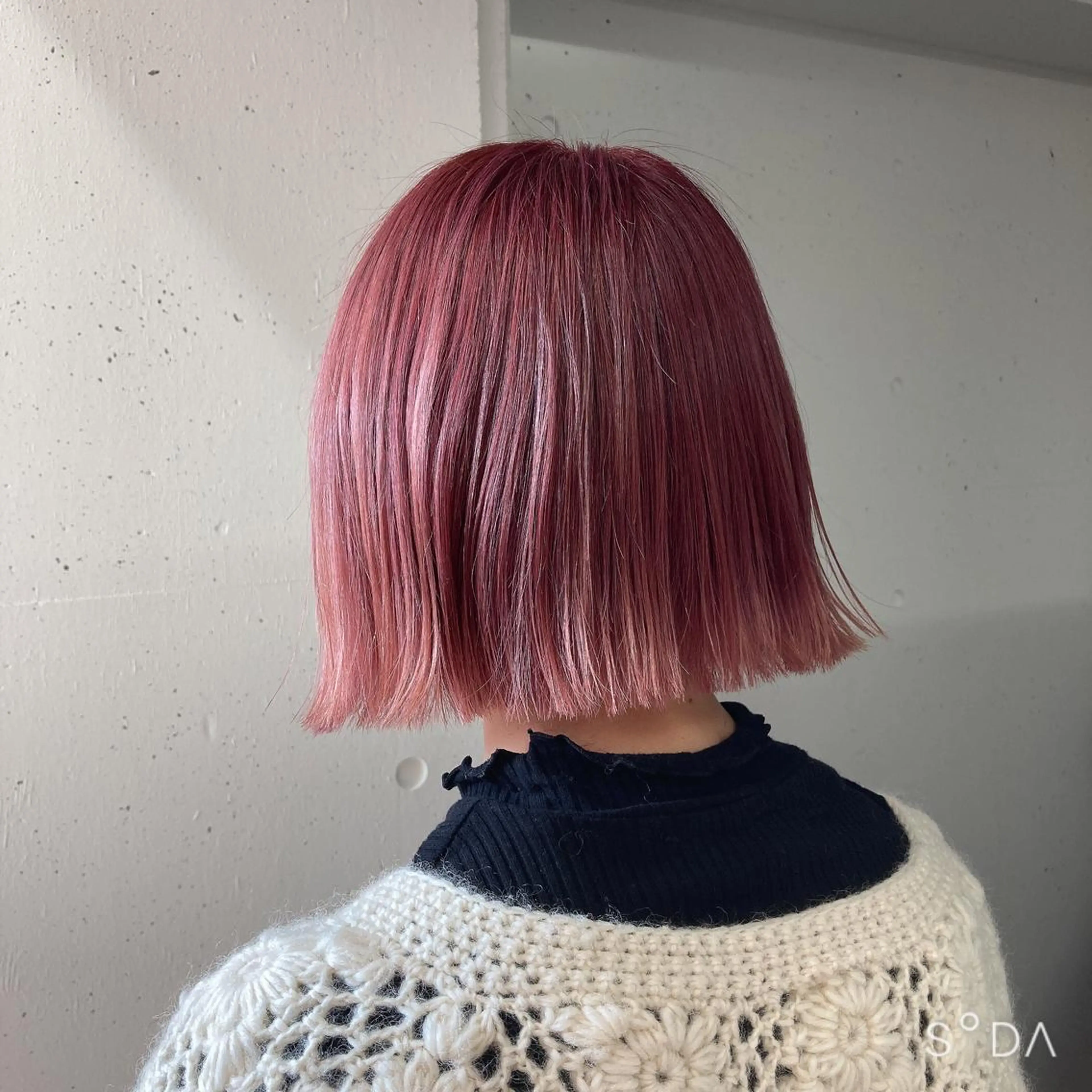 ショート カラー ブリーチ ケアブリーチ ピンクカラー ボブ カット ヘアカラー ミルミー美容室所属・🦄💒💓齎藤 七海子🦄💒💓のマツエク・マツパデザイン