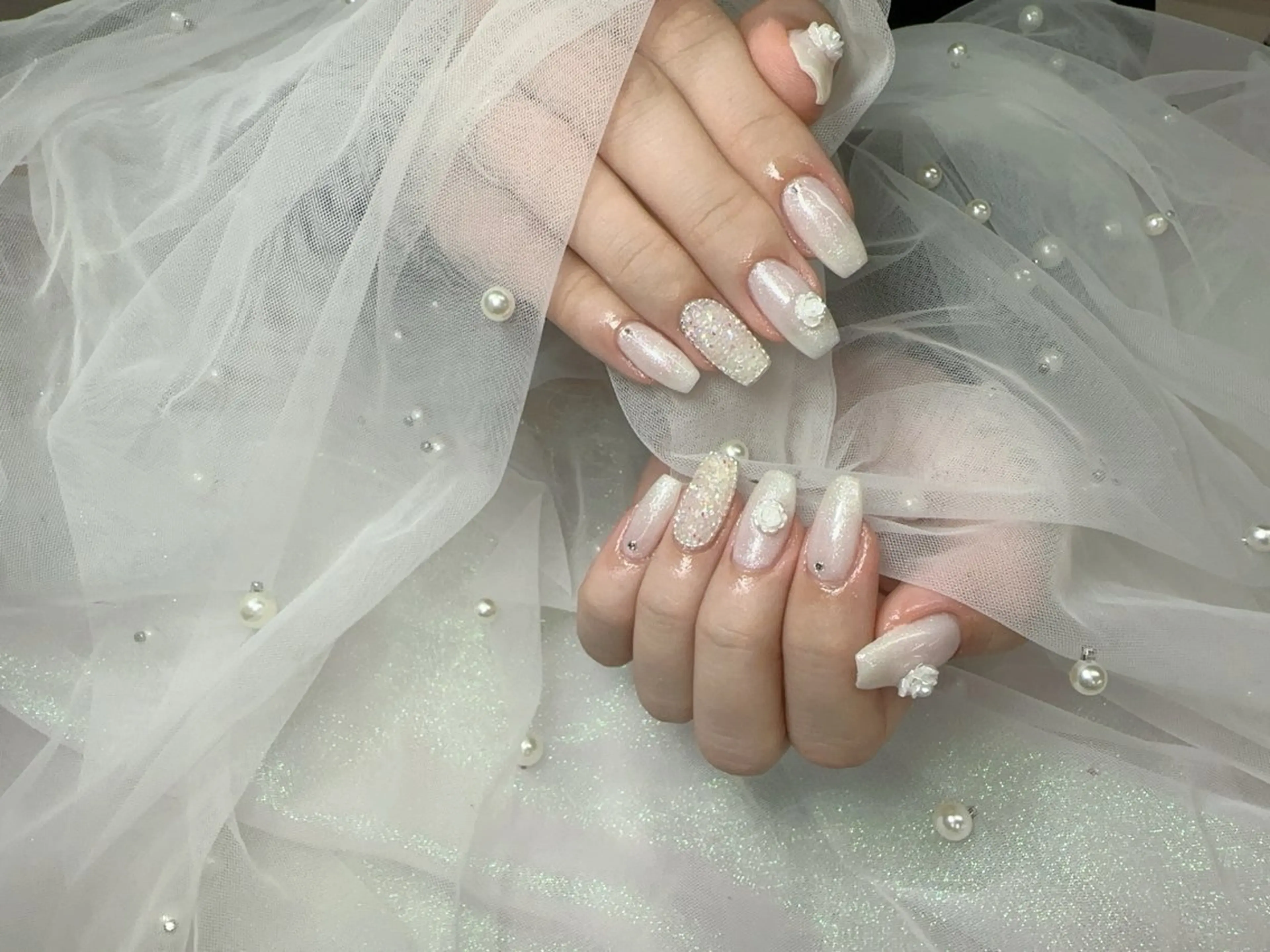 ネイル ハンドネイル Hey🌈NAIL 長さ出し専門店のネイルデザイン