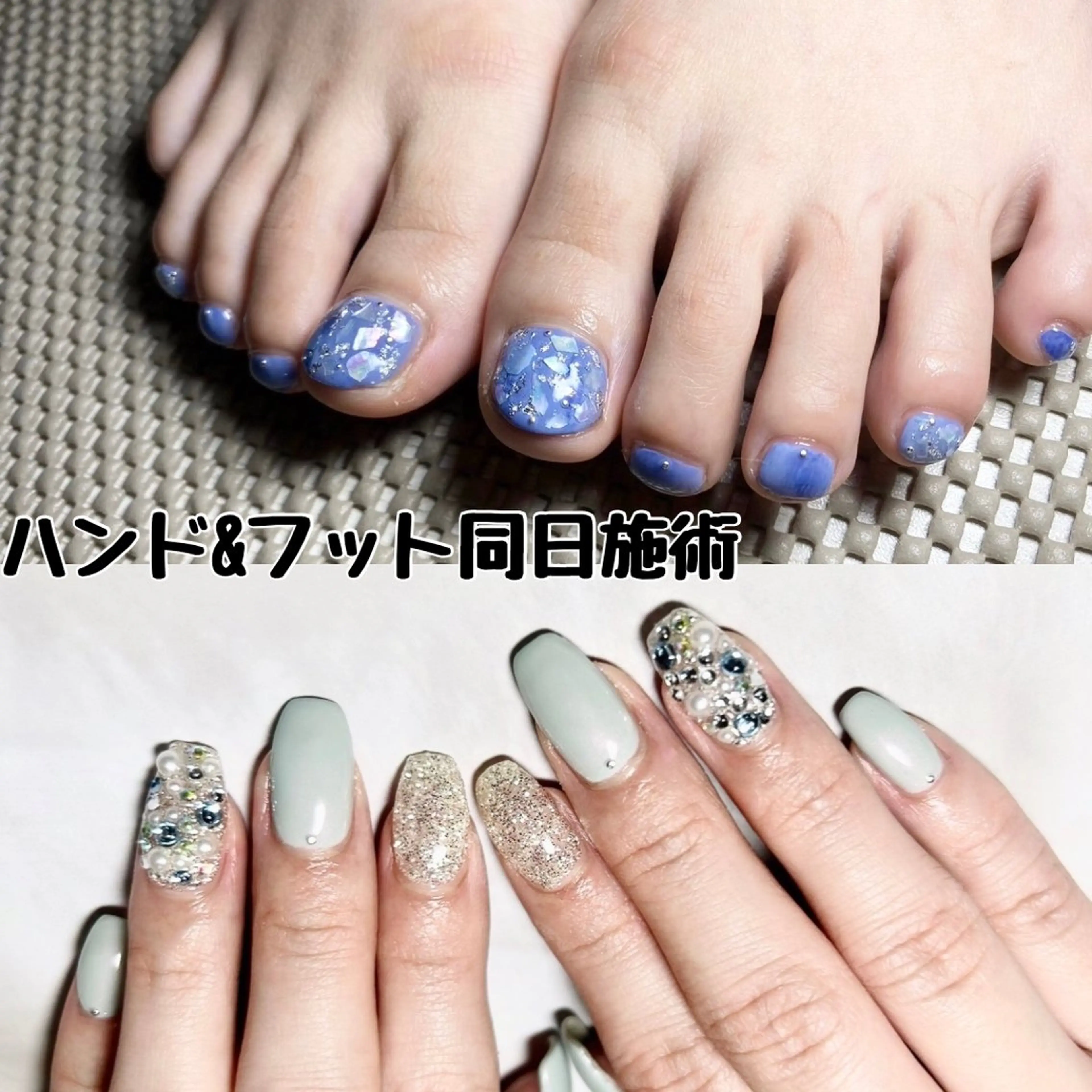 Nail🪽hand(定額コース)＆foot(親指アート)ゲリラクーポン⚡の写真