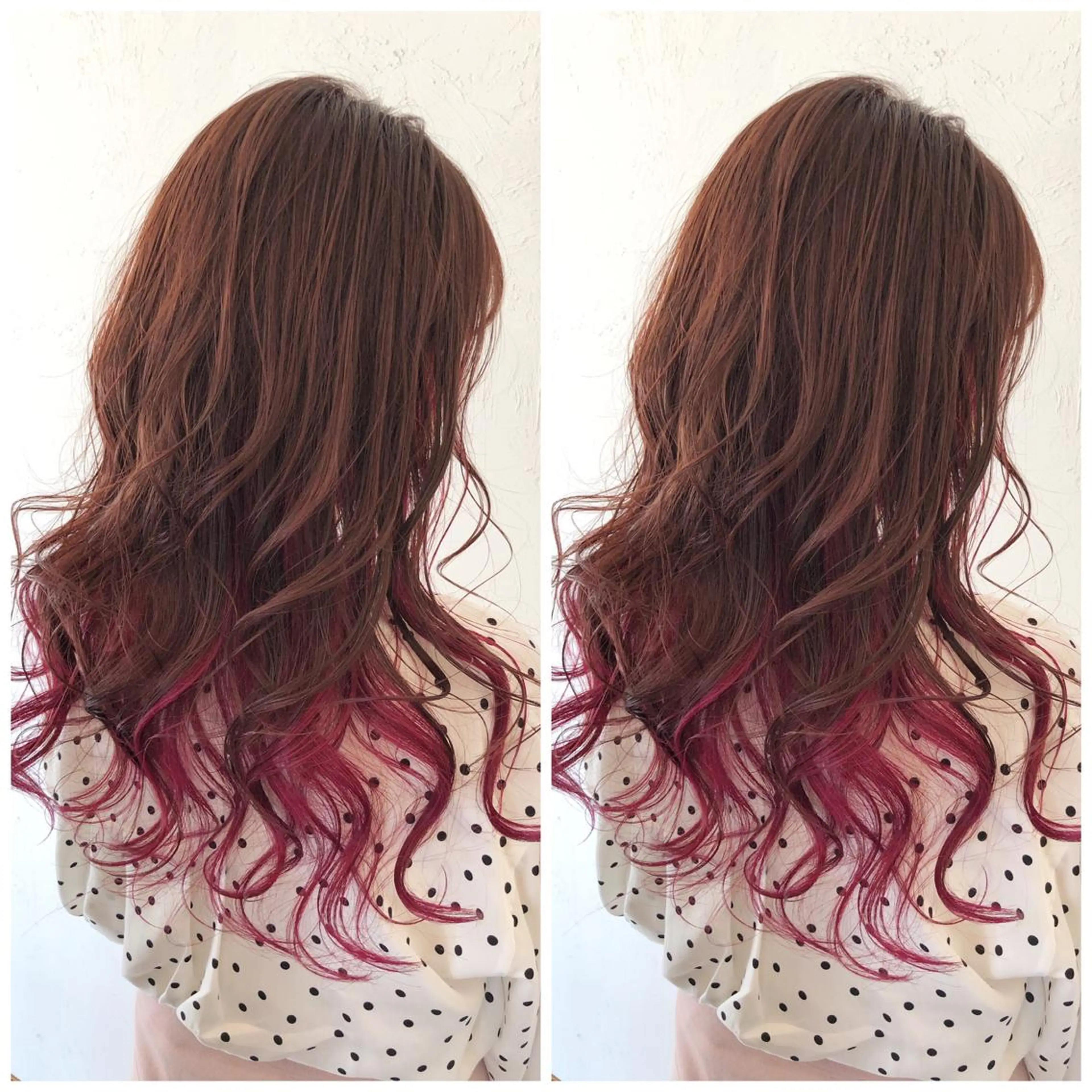 セミロング カラー ピンクカラー カット ヘアカラー トリートメント バレイヤージュカラー 特化美容師✨星皓太のヘアスタイル