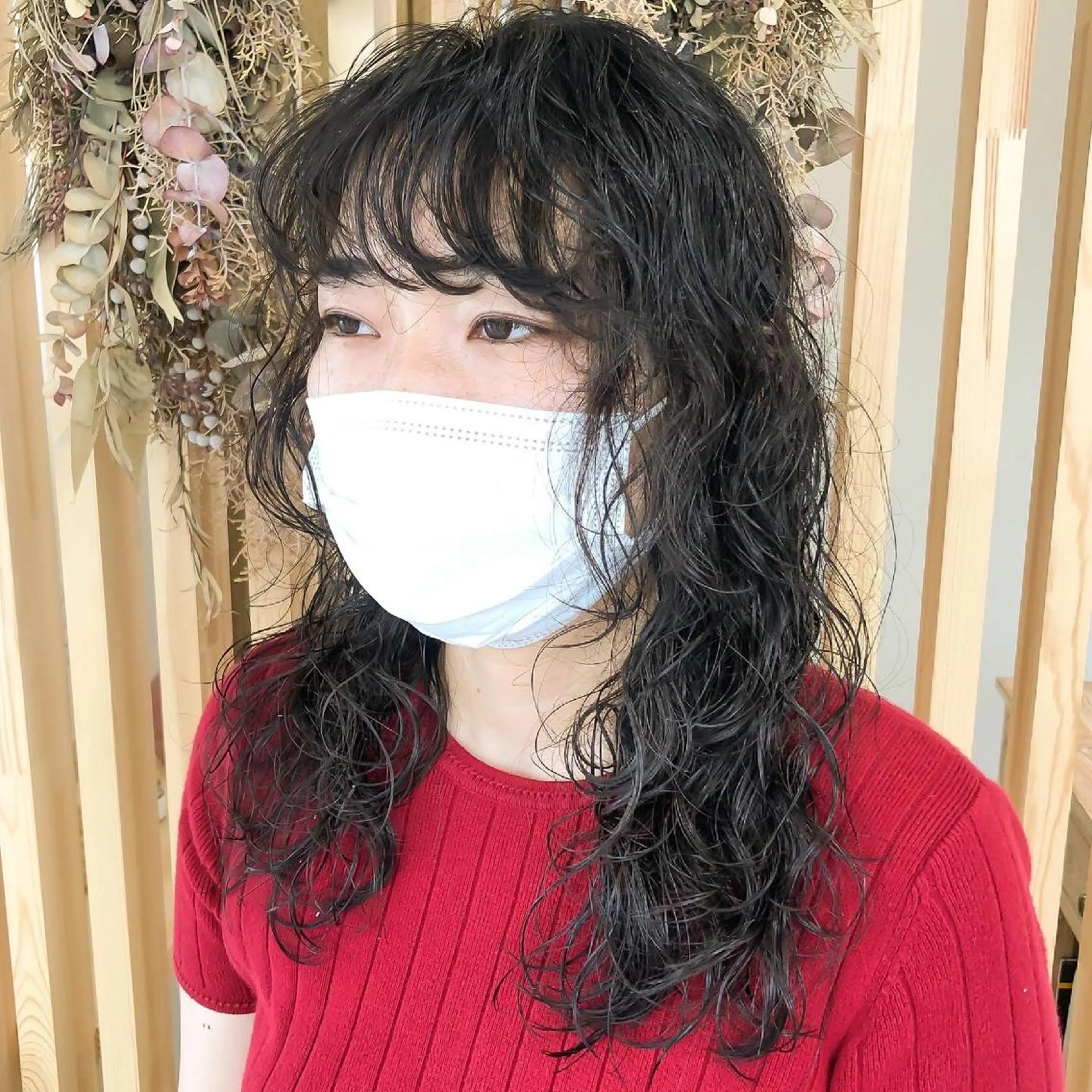 ロング パーマ ロング エトウリクシ パーマ美容師のヘアスタイル